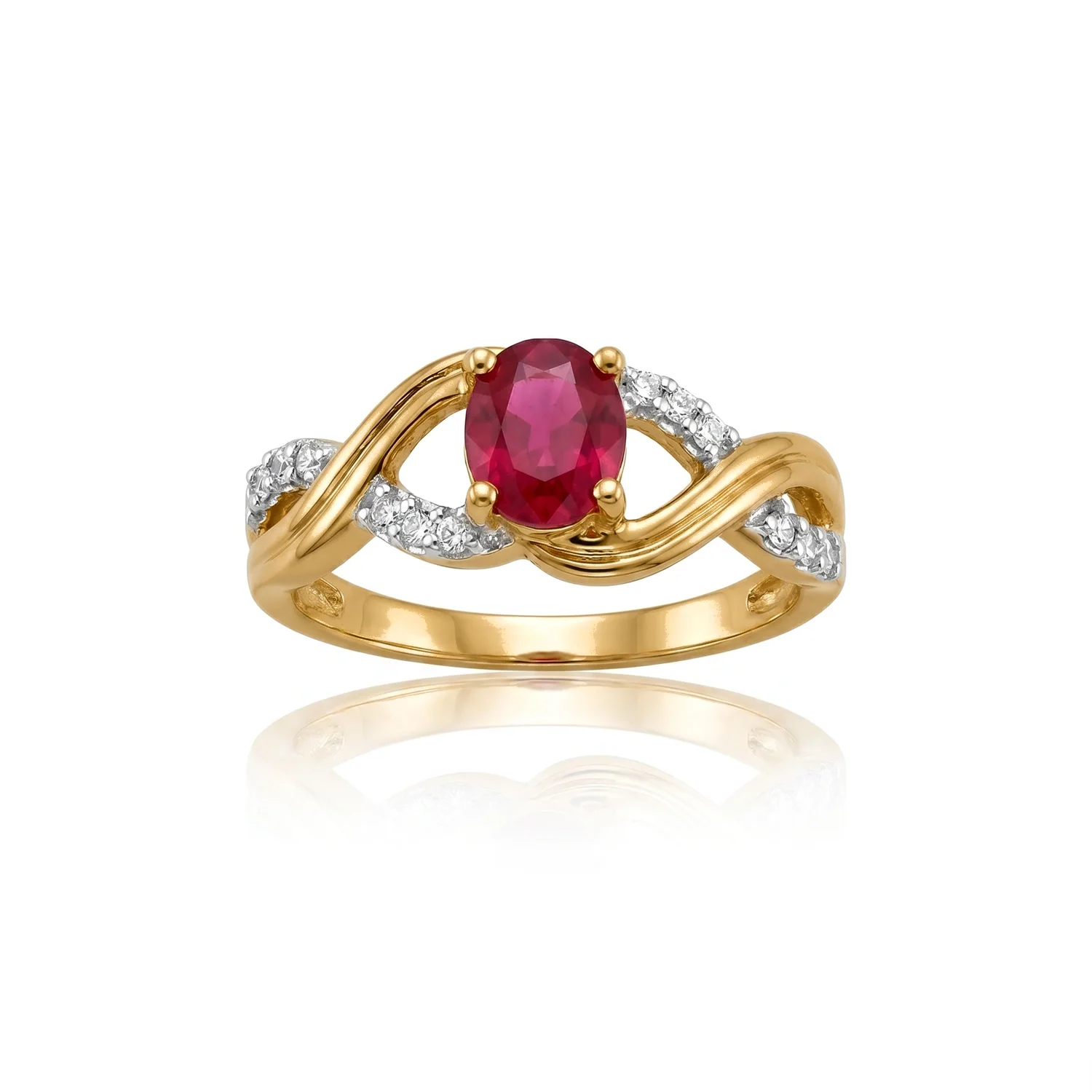 Aurelie Infinity Twist Ring, view 2 — House of Mina