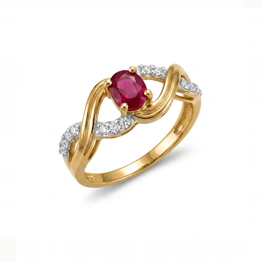 Aurelie Infinity Twist Ring, view 4 — House of Mina