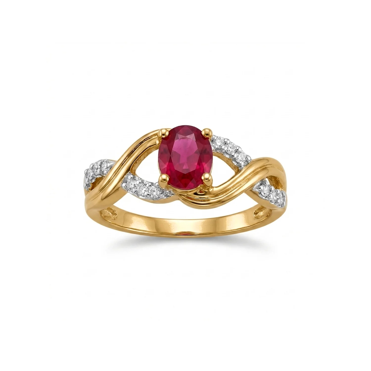 Aurelie Infinity Twist Ring, view 5 — House of Mina