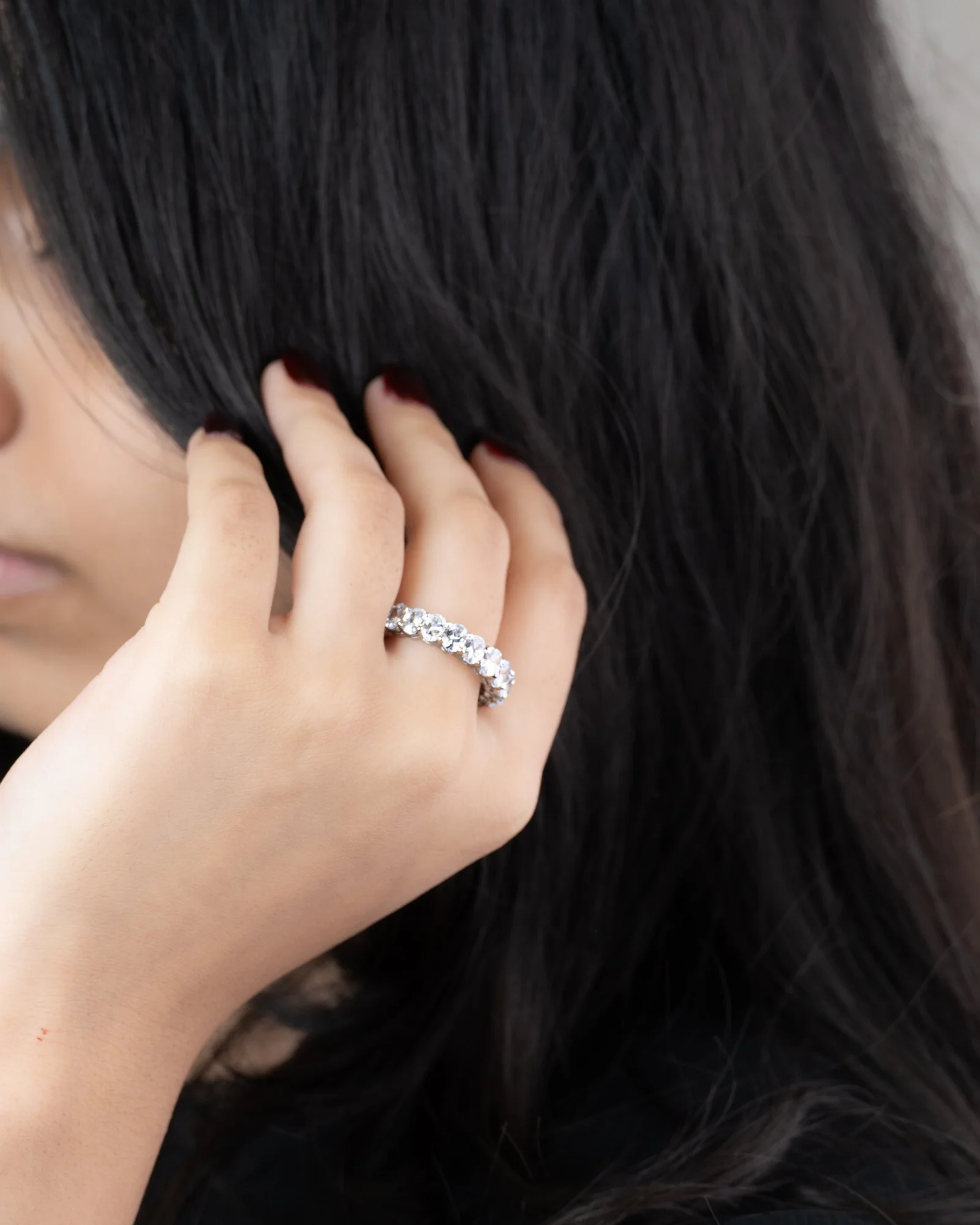 Aurora Eternity Band, view 3 — House of Mina