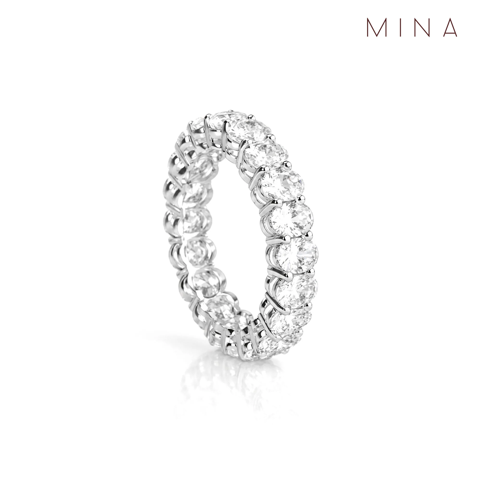 Aurora Eternity Band, view 5 — House of Mina