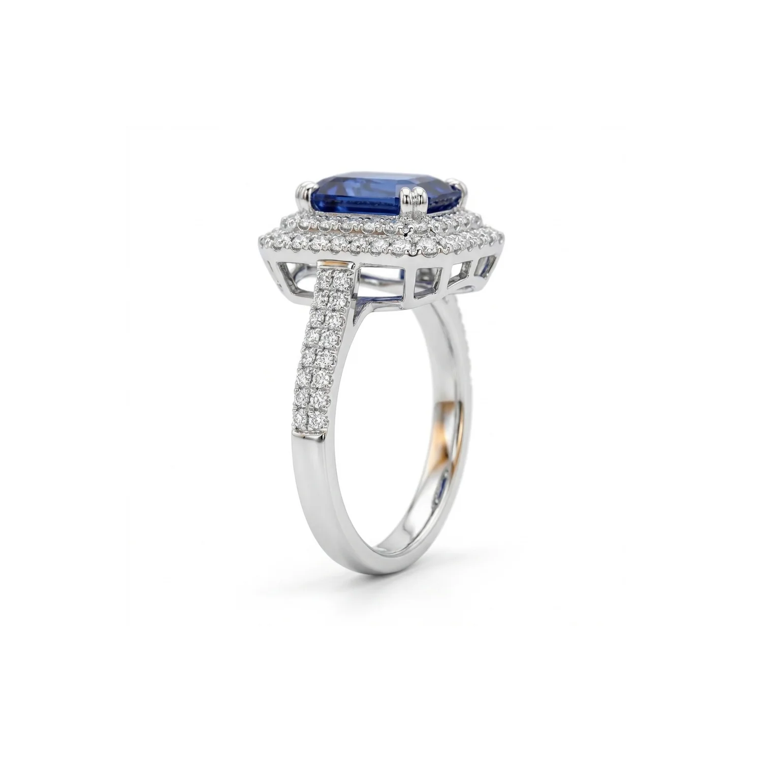 Azira Sapphire Ring, view 2 — House of Mina