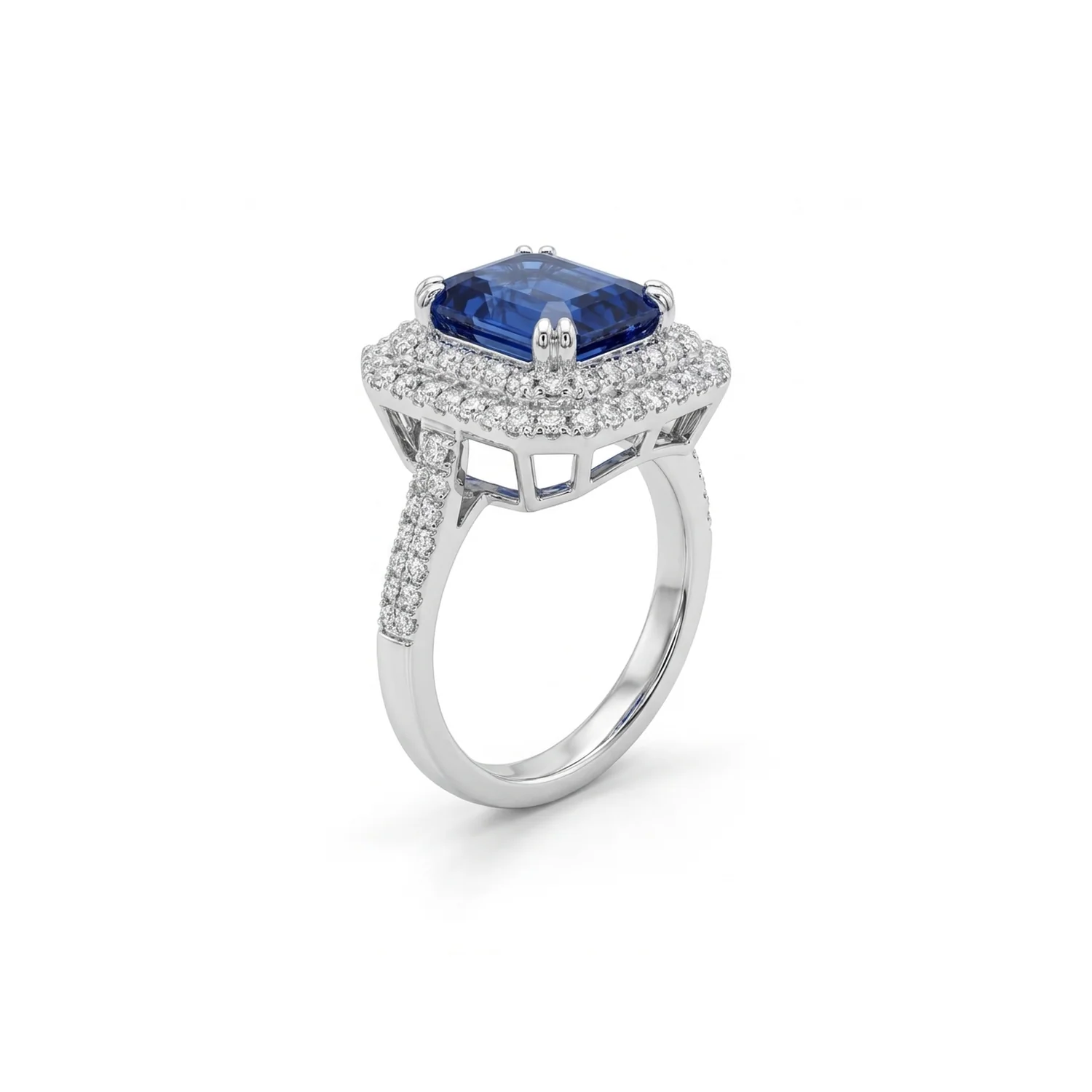Azira Sapphire Ring, view 4 — House of Mina