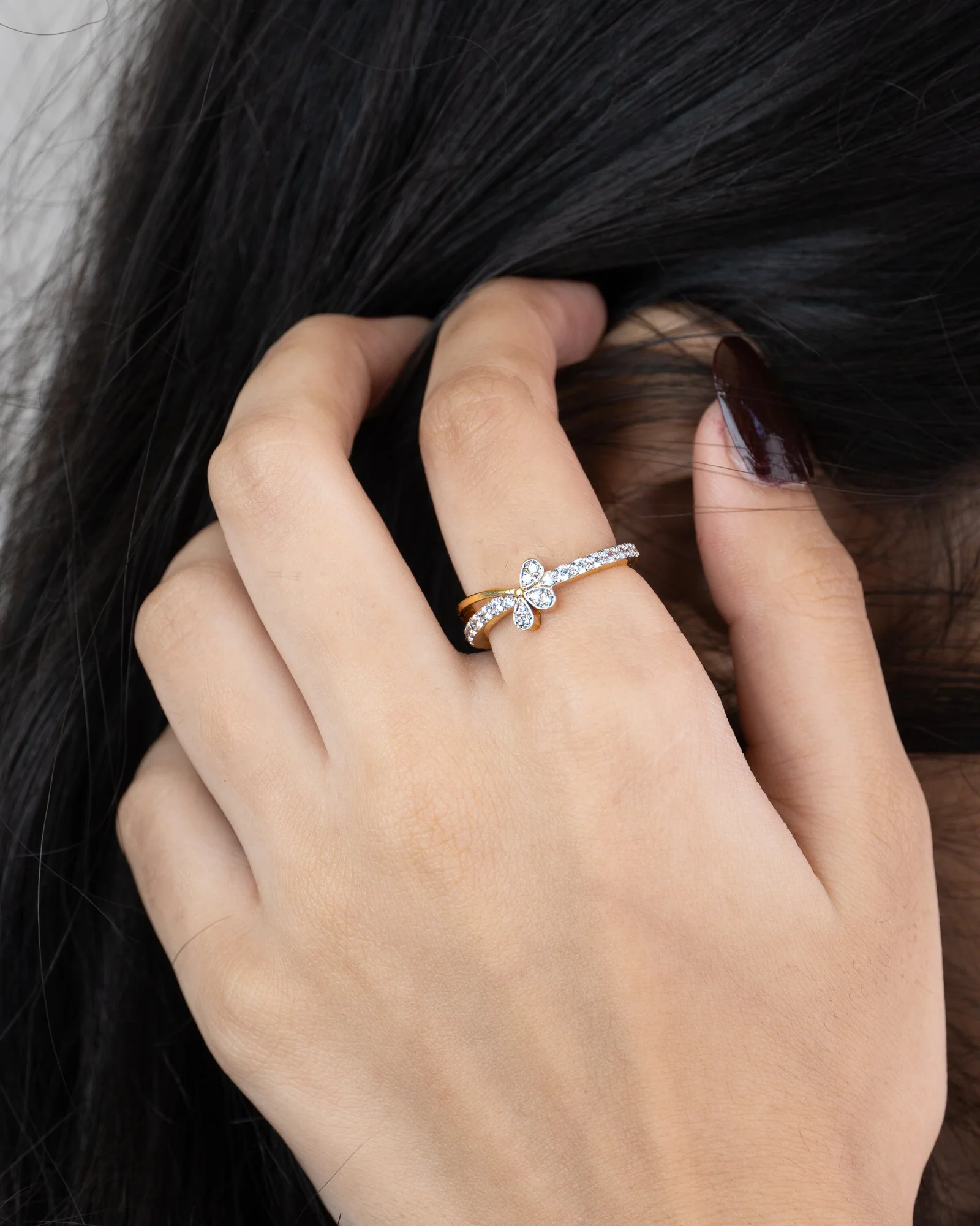 Belle Bow Ring, view 2 — House of Mina