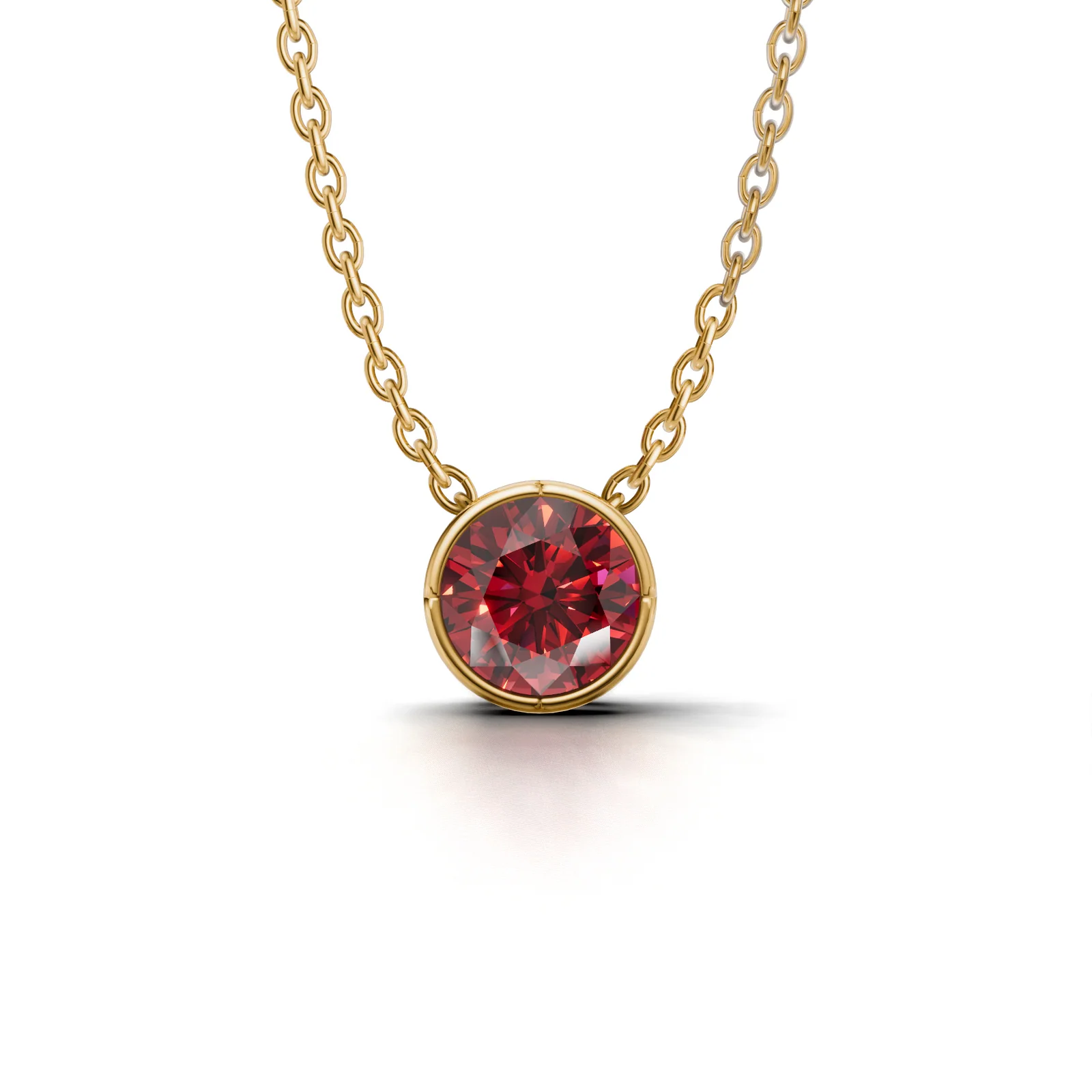 Birthstone Bezel Pendant, view 1 — House of Mina