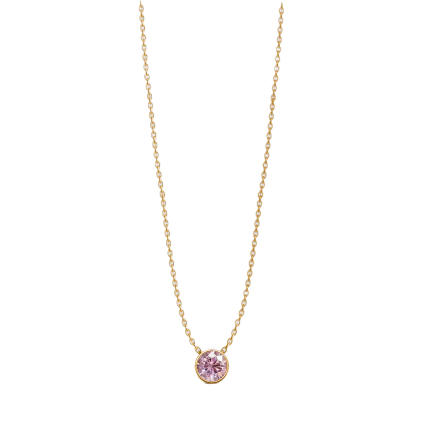 Birthstone Bezel Pendant, view 12 — House of Mina