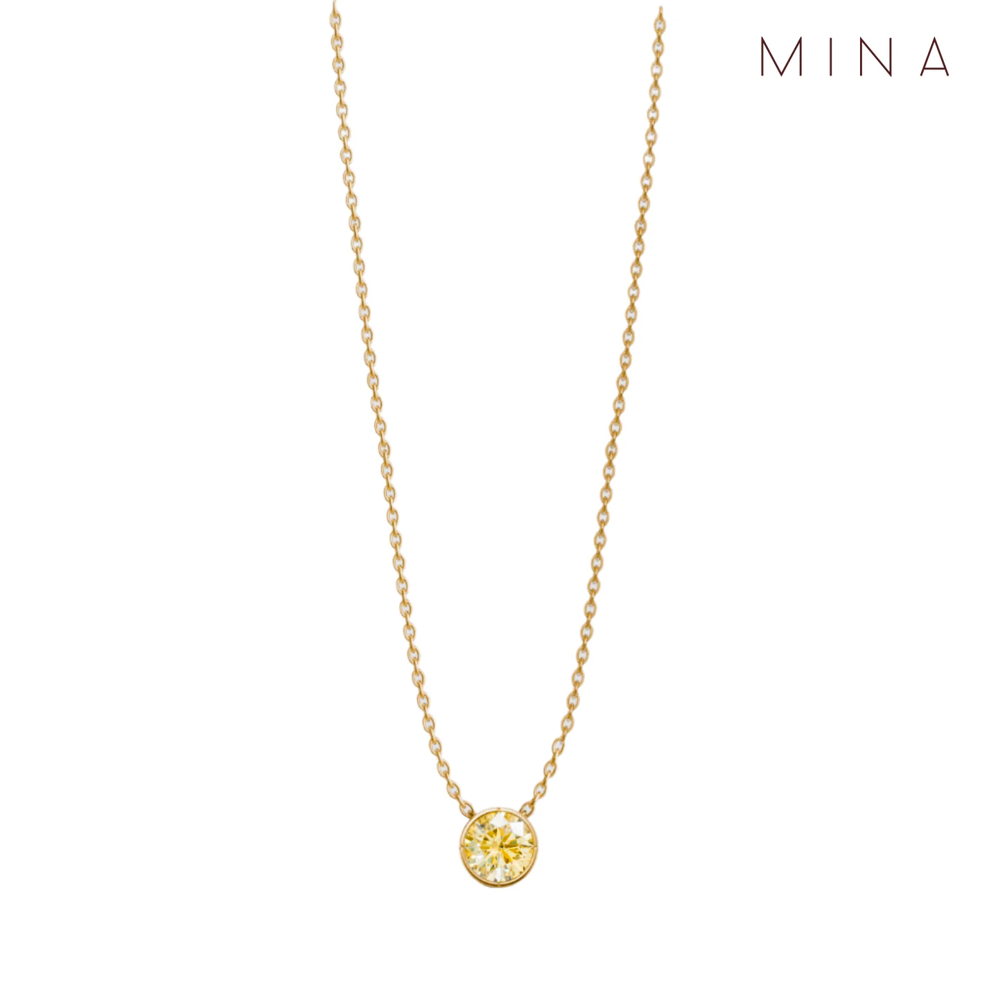 Birthstone Bezel Pendant, view 13 — House of Mina