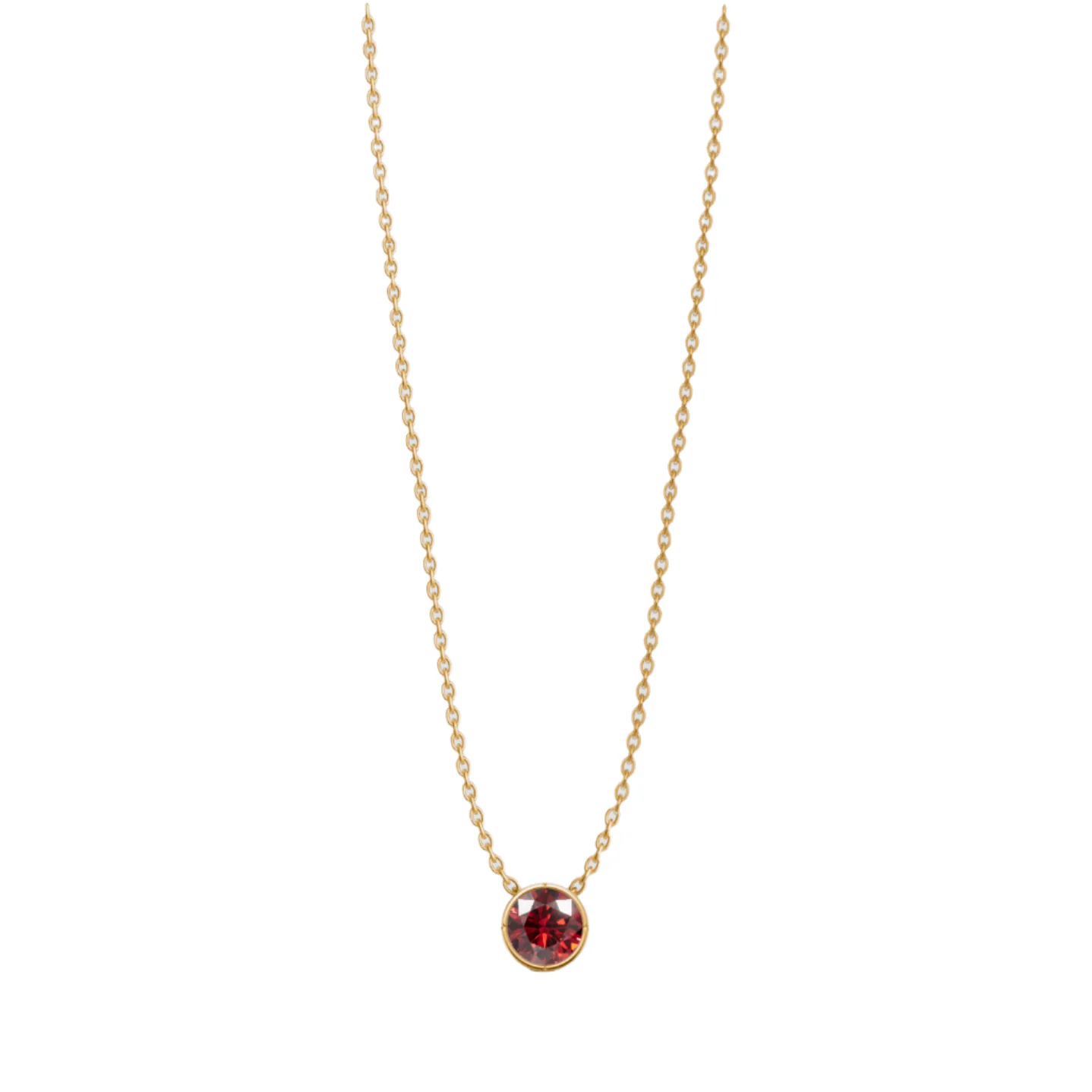 Birthstone Bezel Pendant, view 3 — House of Mina