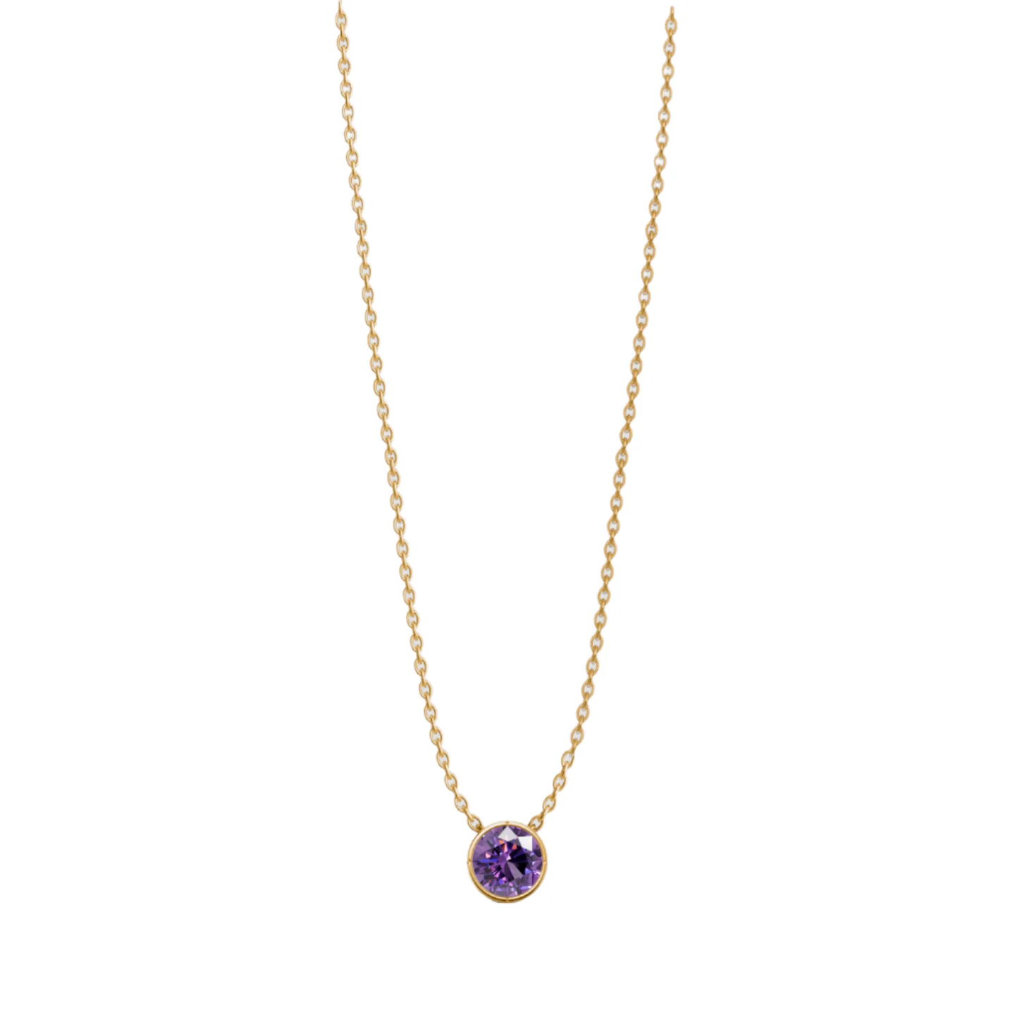 Birthstone Bezel Pendant, view 4 — House of Mina