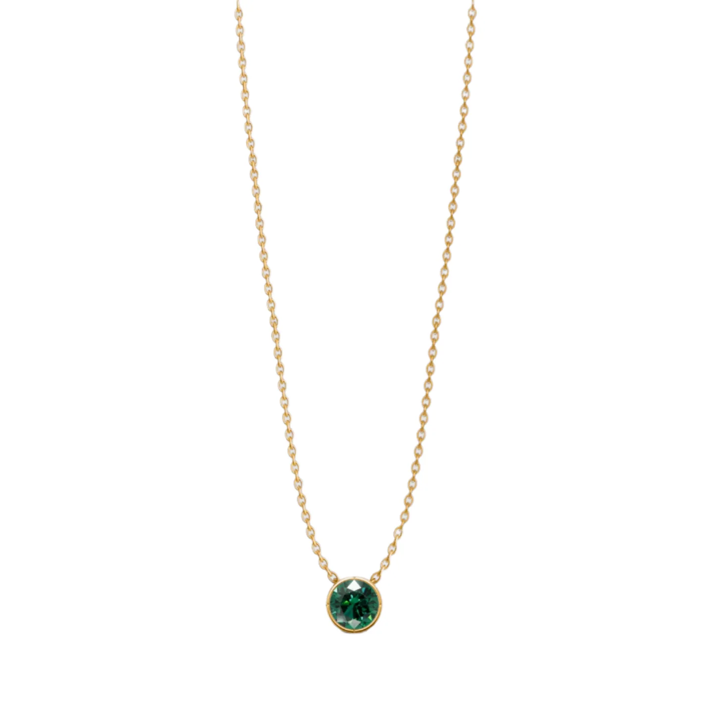 Birthstone Bezel Pendant, view 7 — House of Mina