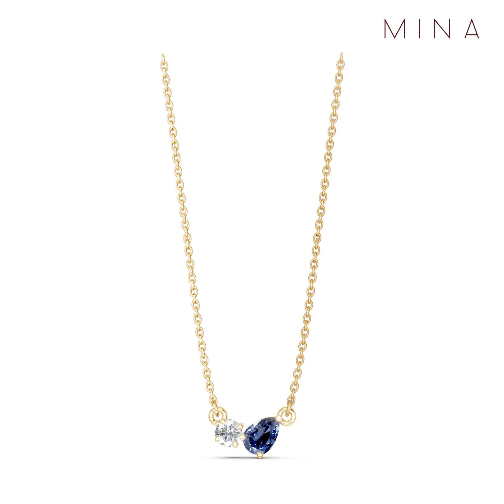 Birthstone Duo Pendant, view 12 — House of Mina