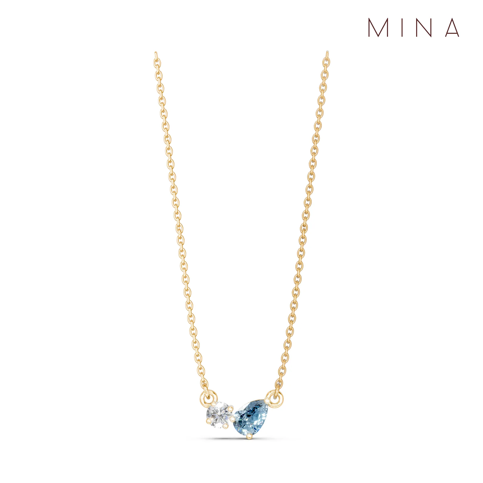 Birthstone Duo Pendant, view 14 — House of Mina