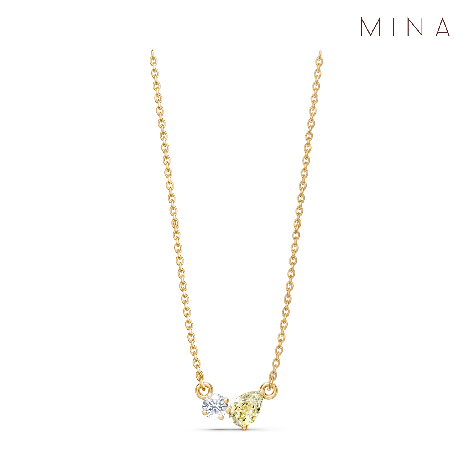 Birthstone Duo Pendant, view 15 — House of Mina