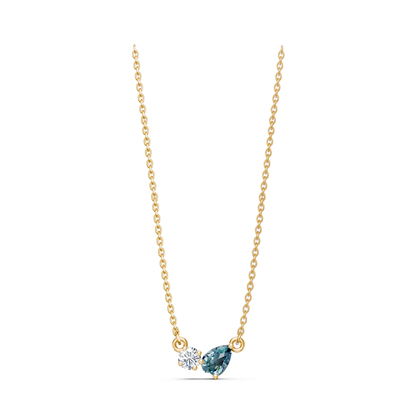 Birthstone Duo Pendant, view 6 — House of Mina