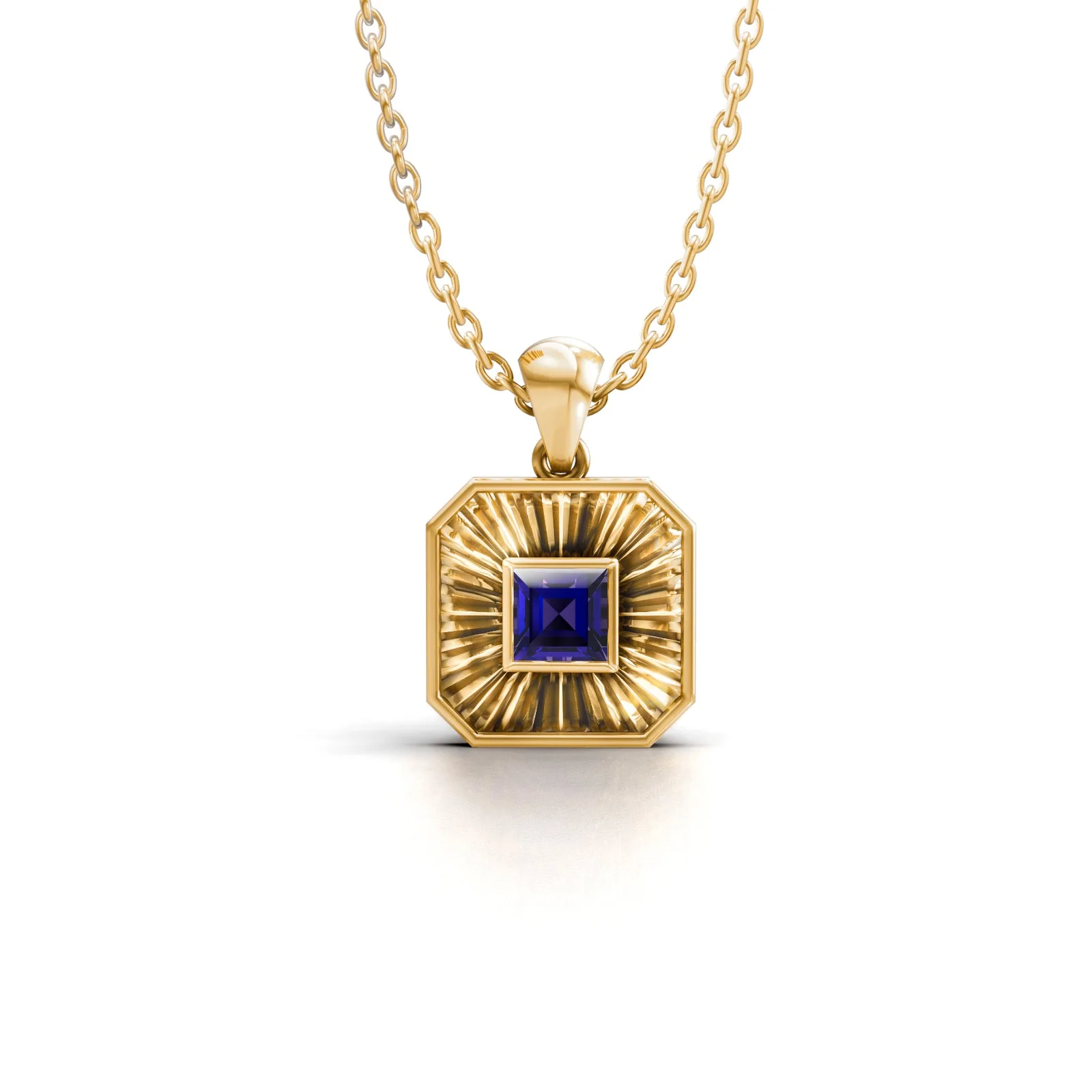 Birthstone Ray Pendant, view 1 — House of Mina