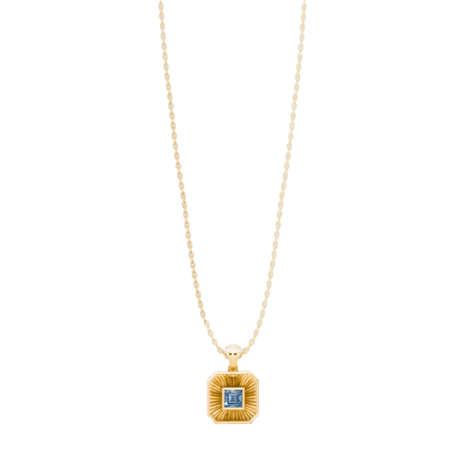 Birthstone Ray Pendant, view 2 — House of Mina