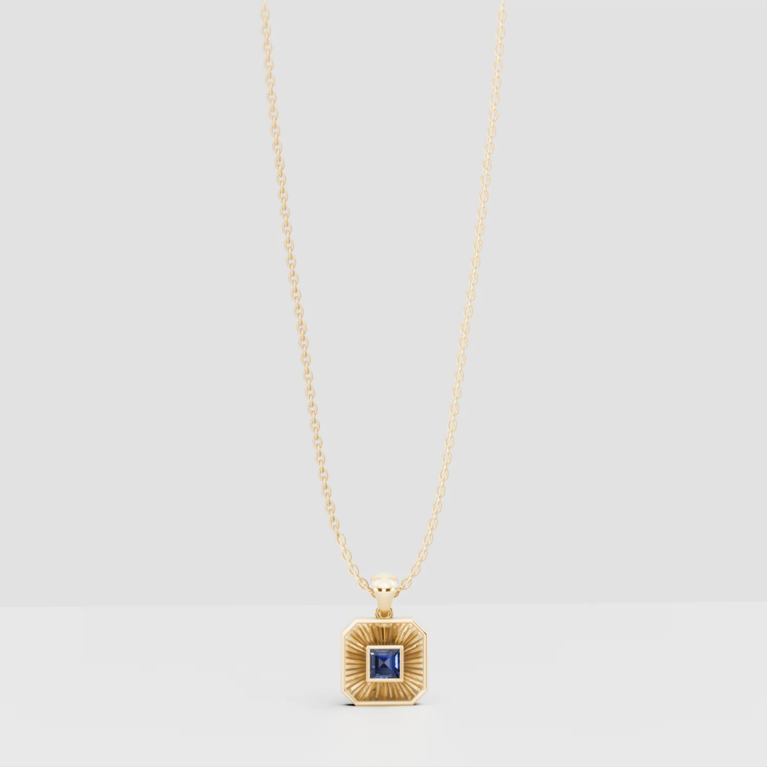 Birthstone Ray Pendant, view 3 — House of Mina
