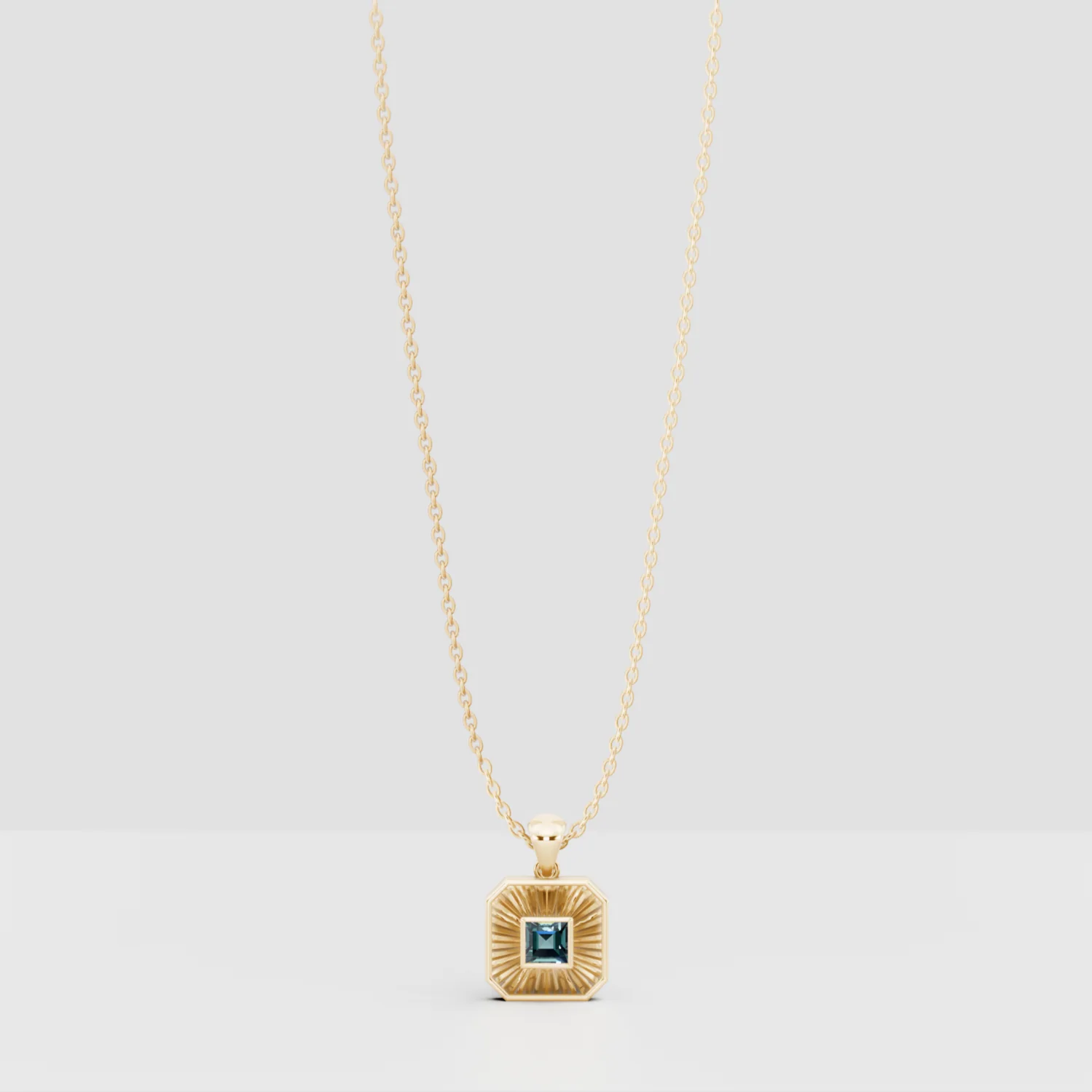 Birthstone Ray Pendant, view 4 — House of Mina