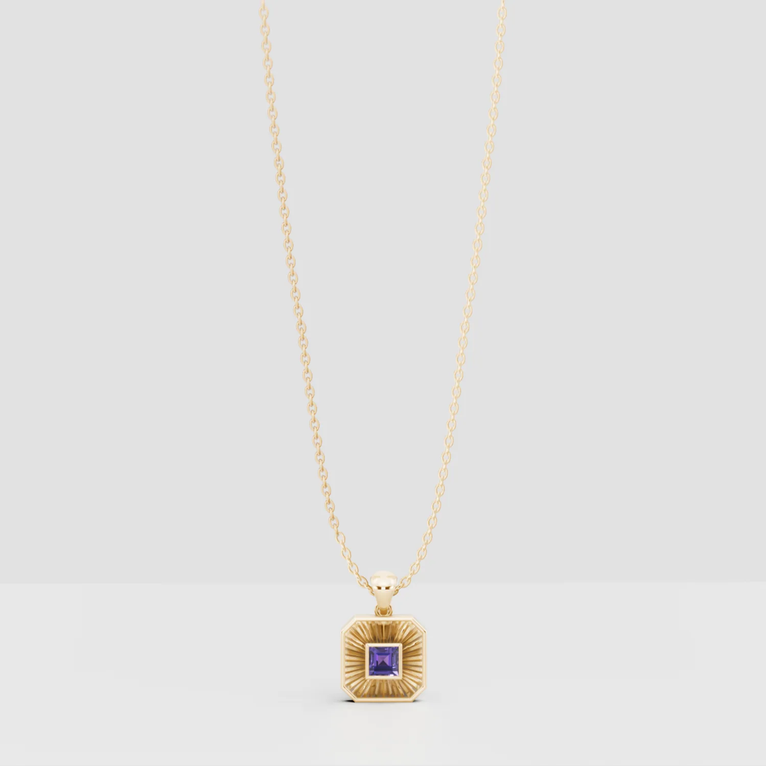 Birthstone Ray Pendant, view 7 — House of Mina
