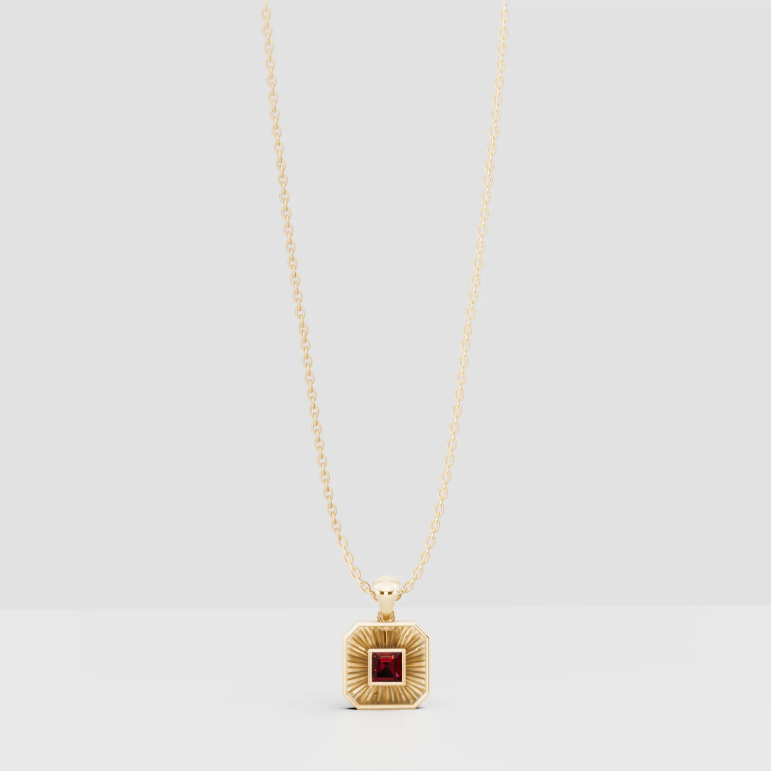 Birthstone Ray Pendant, view 8 — House of Mina