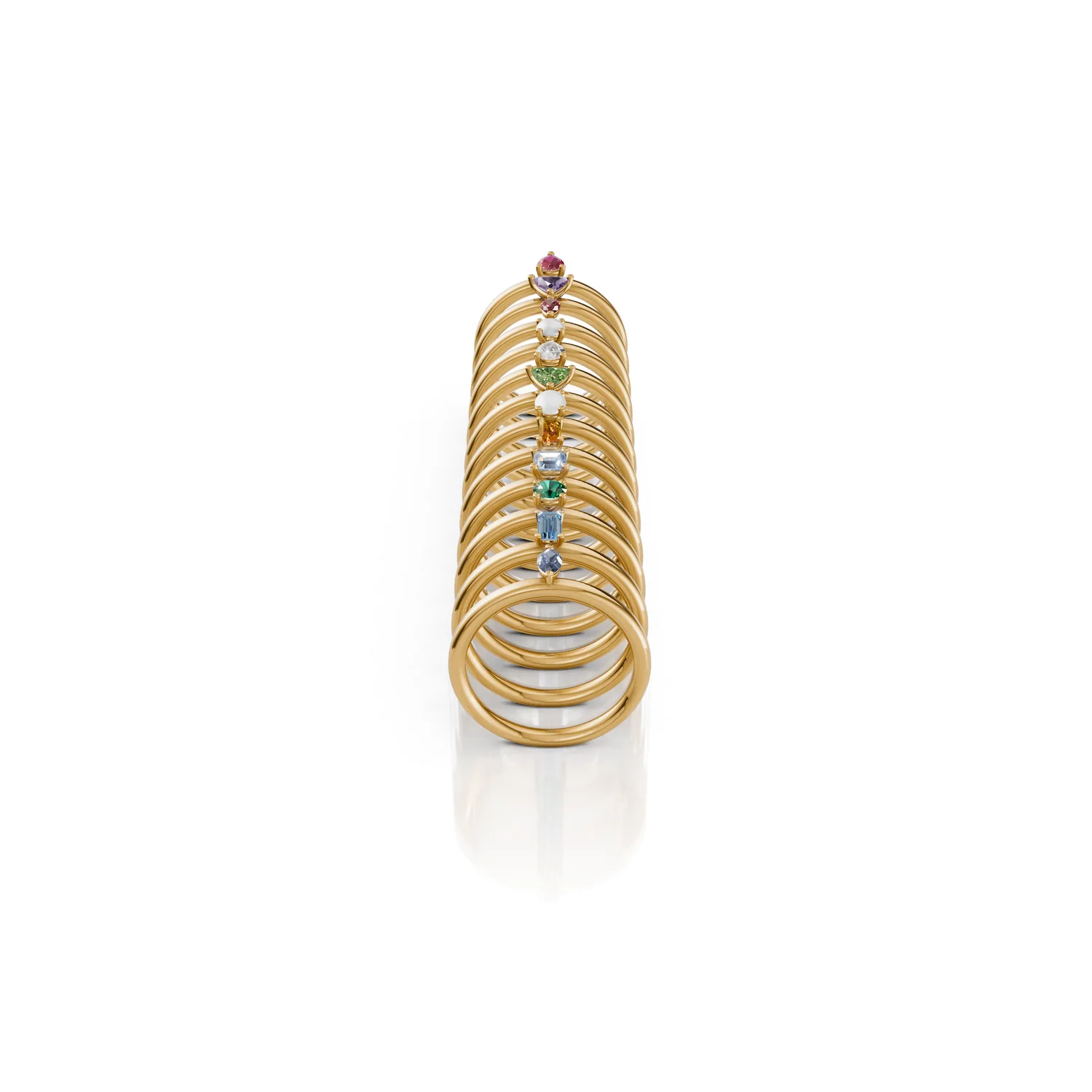 Birthstone Stack, view 2 — House of Mina