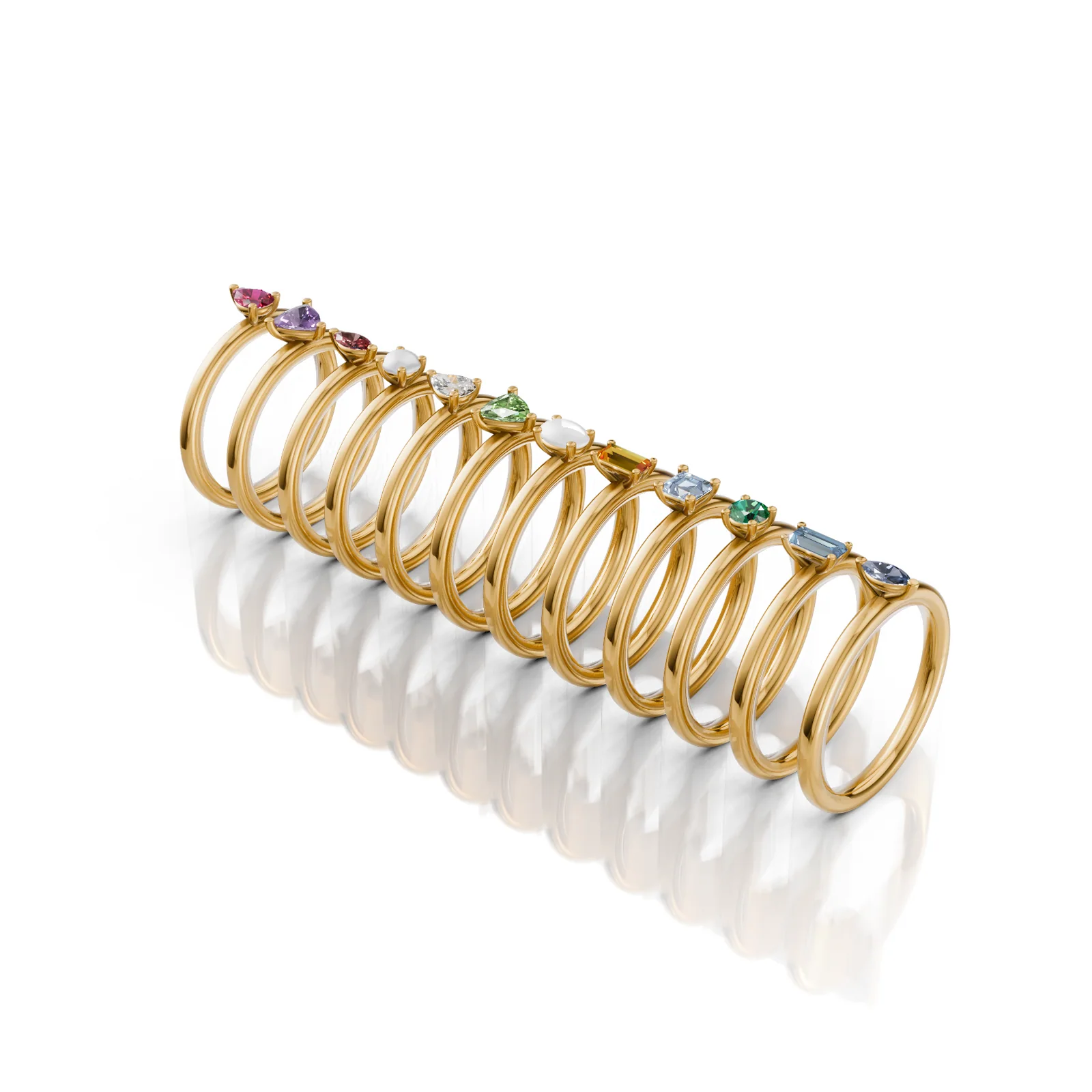 Birthstone Stack, view 3 — House of Mina