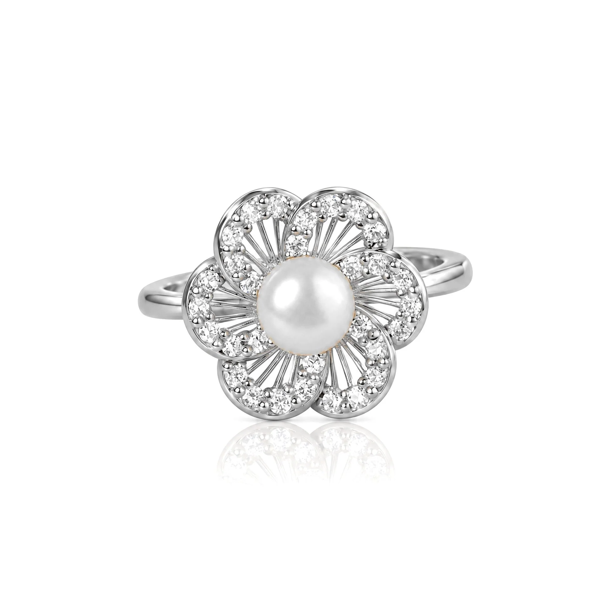 Blossom Pearl Ring, view 4 — House of Mina