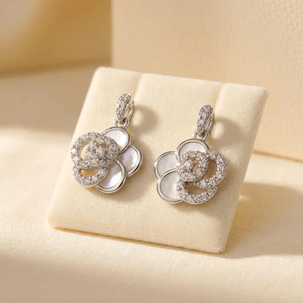 Camelia Floral Drops, view 2 — House of Mina