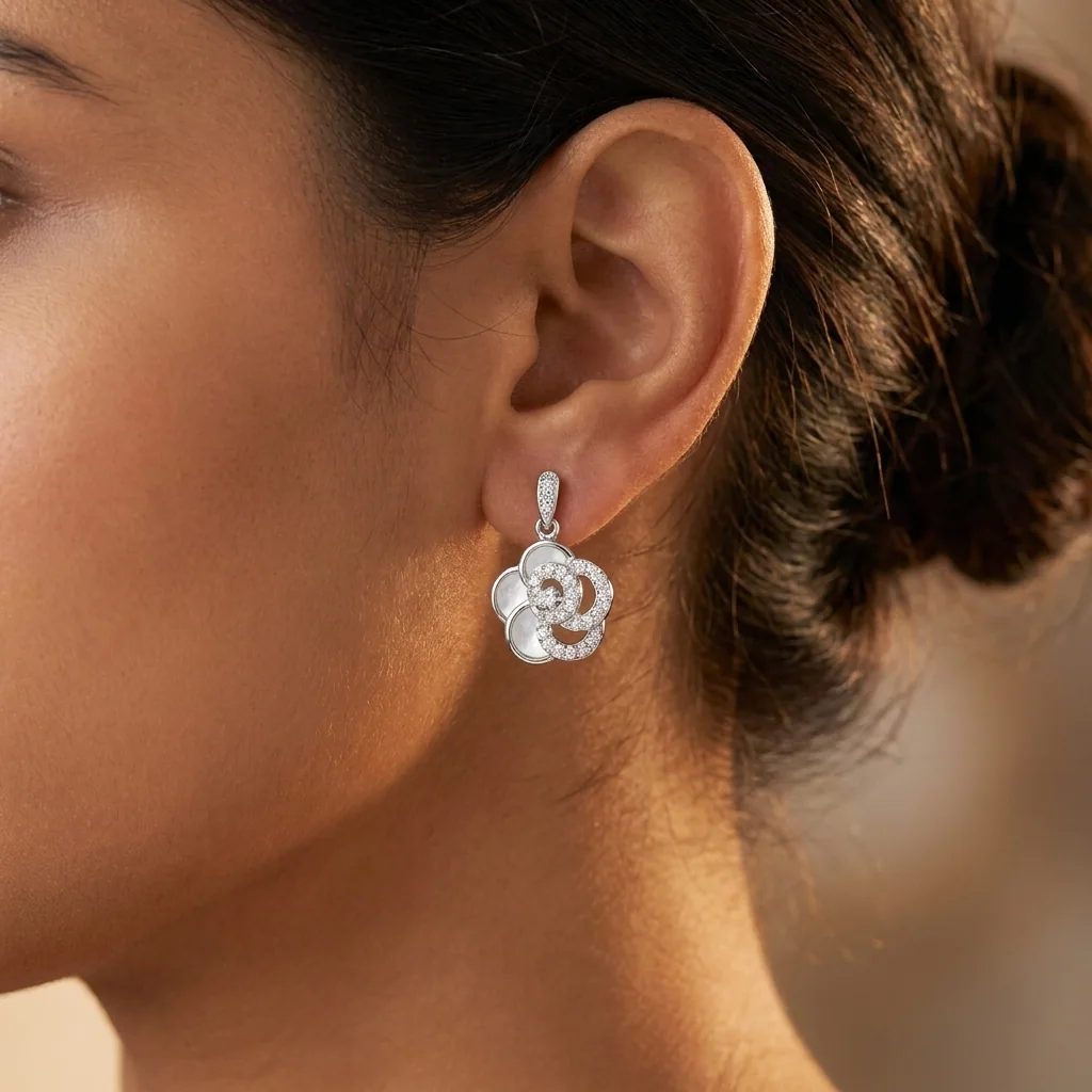 Camelia Floral Drops, view 3 — House of Mina