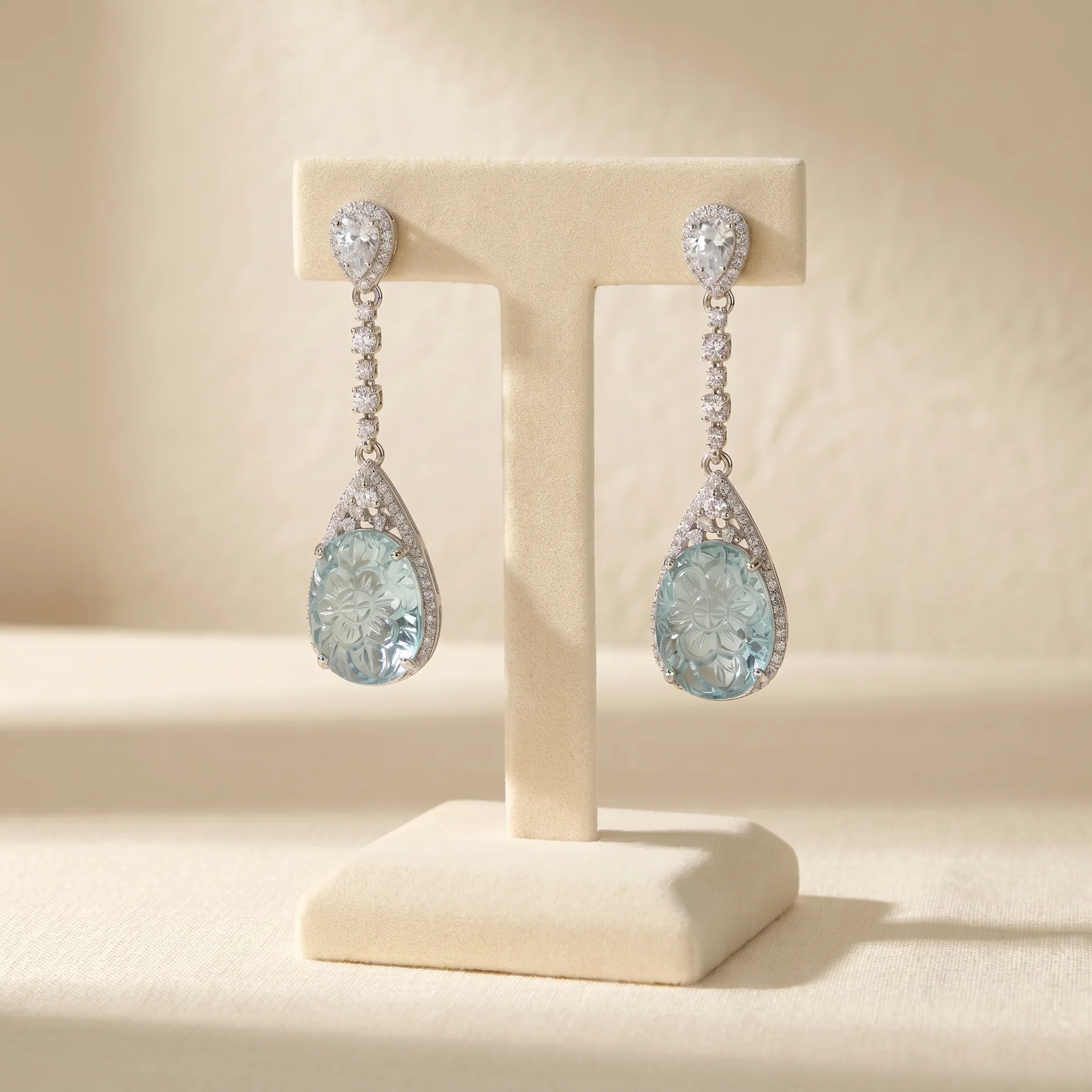 Carved Danglers, view 2 — House of Mina