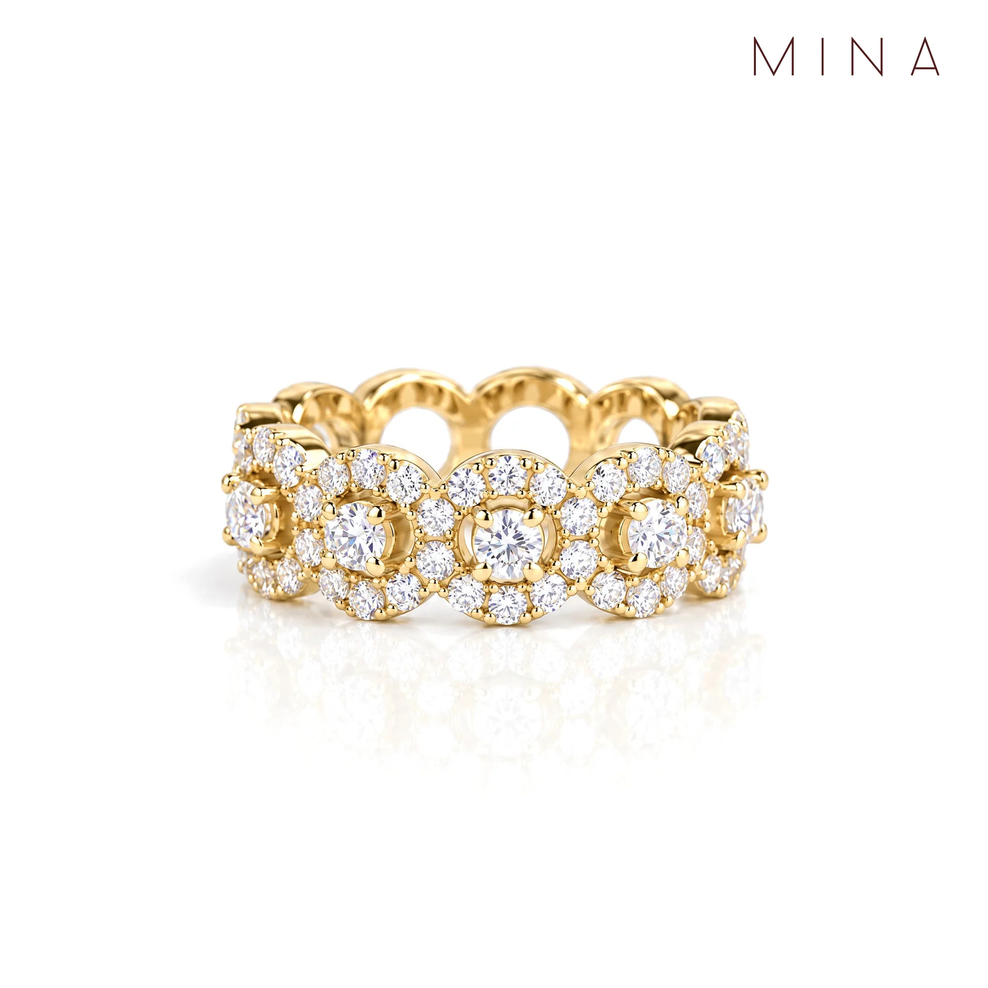 Celine Eternity Band, view 4 — House of Mina
