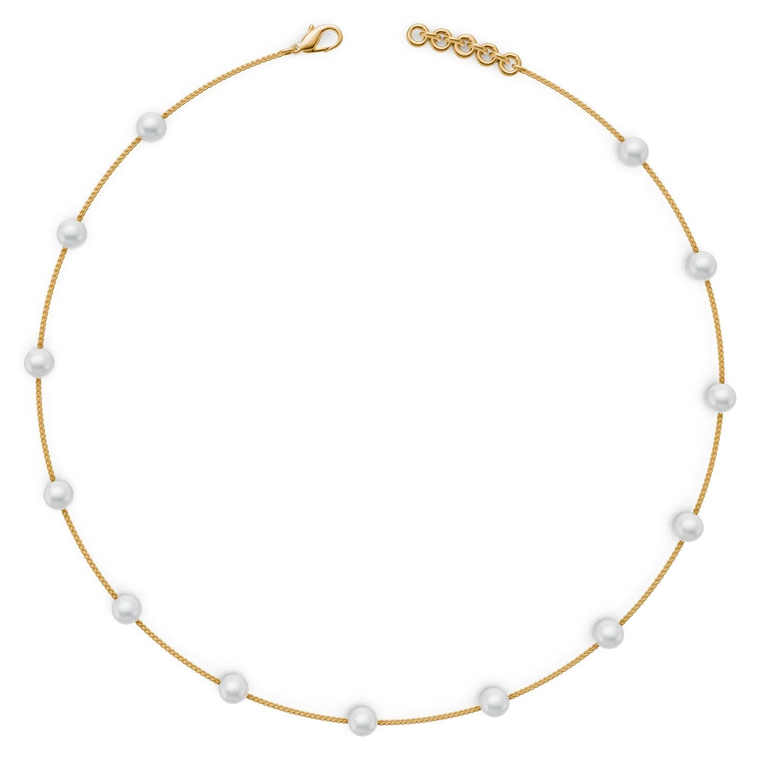 Chain Pearl Choker, view 1 — House of Mina