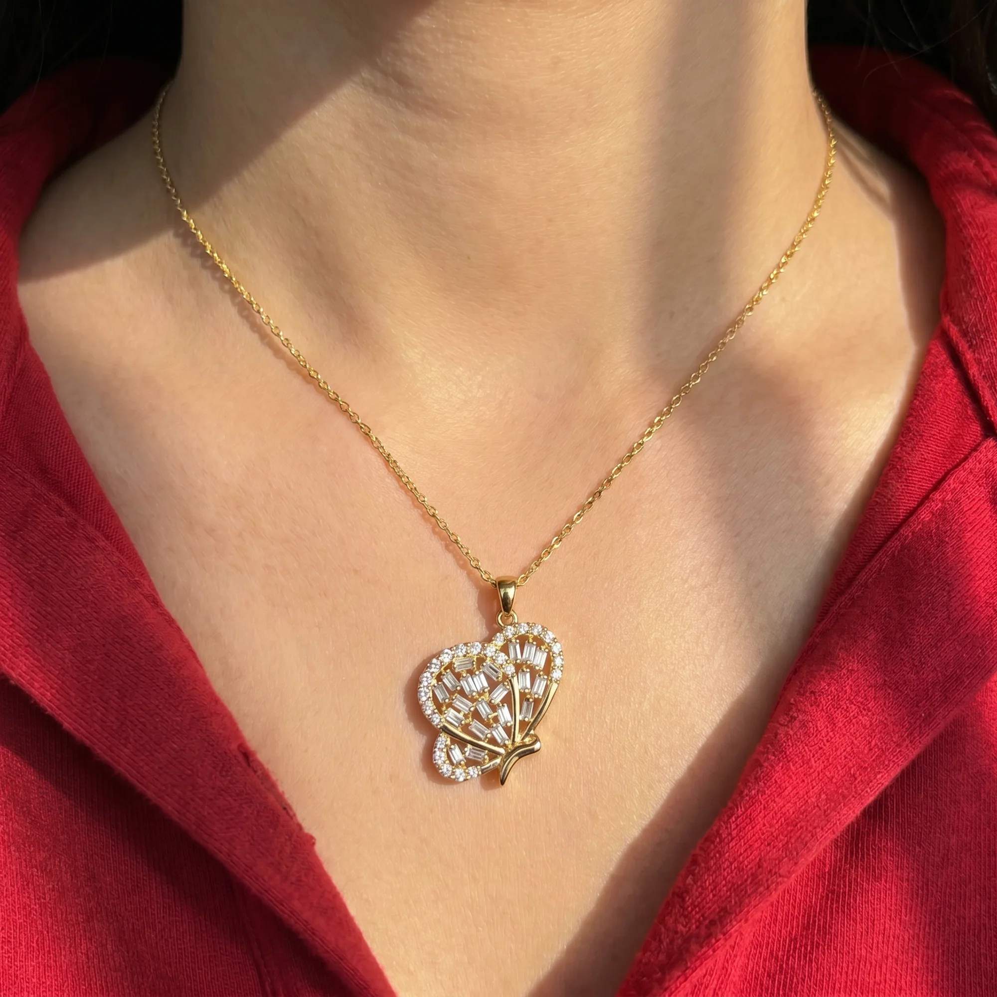 Cleo Necklace, view 2 — House of Mina