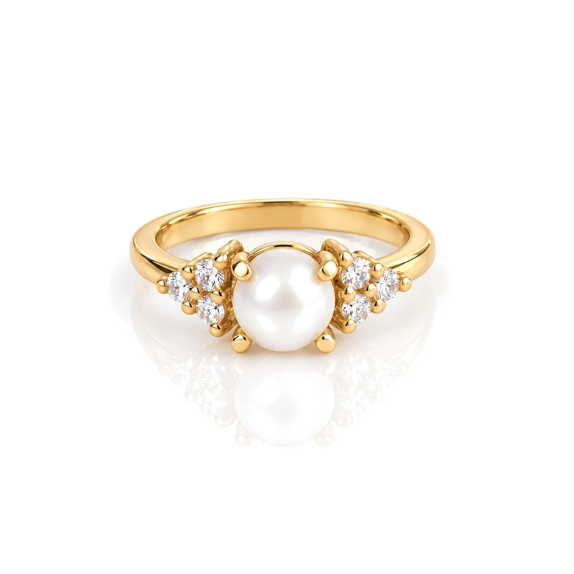 Cosette Pearl Ring, view 1 — House of Mina
