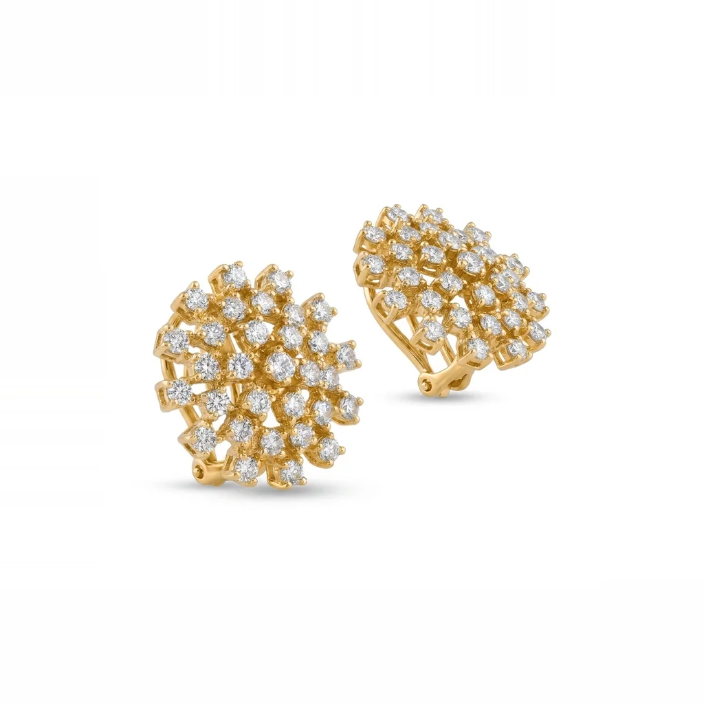 Dahlia Starburst Cluster Studs, view 2 — House of Mina