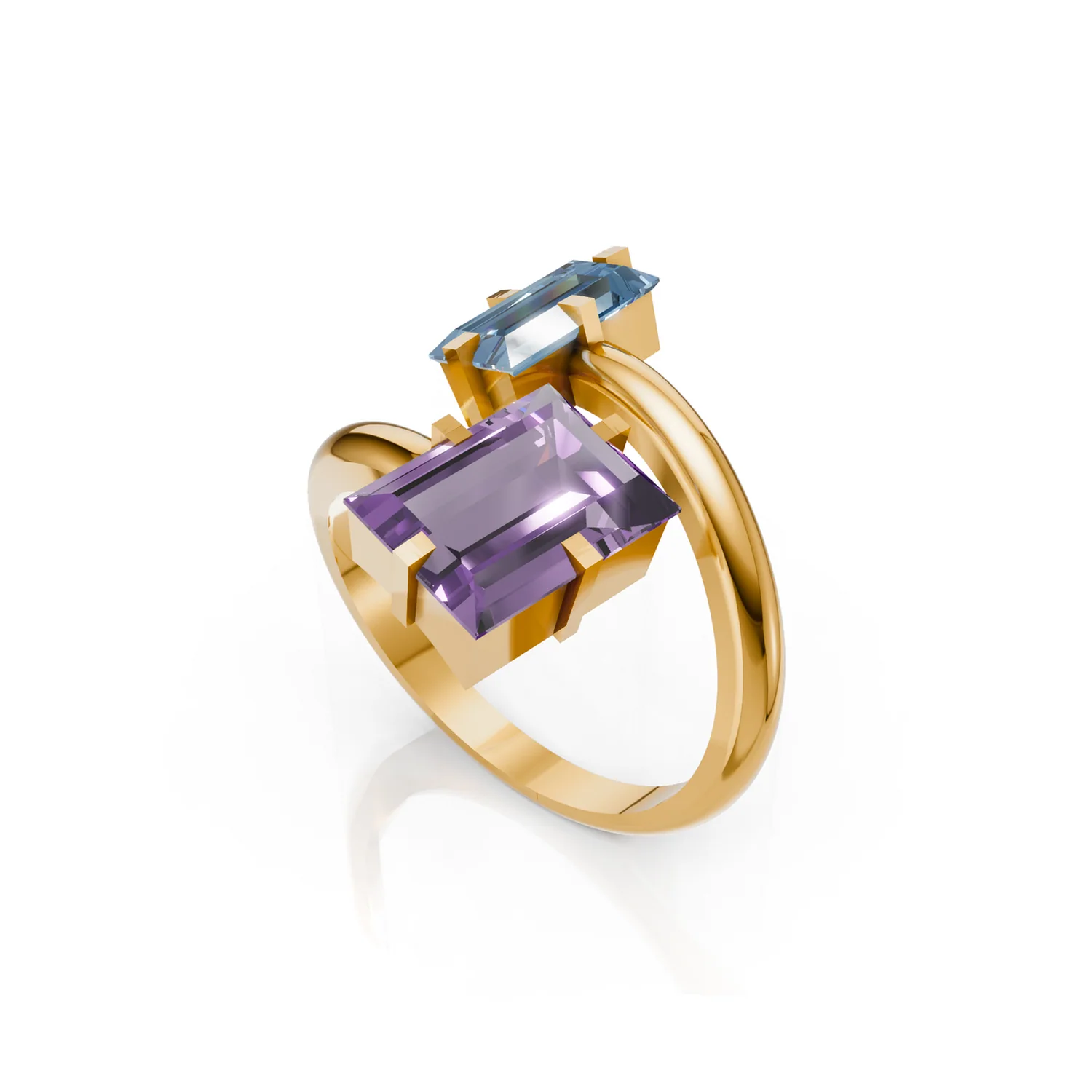 Duet Ring, view 2 — House of Mina