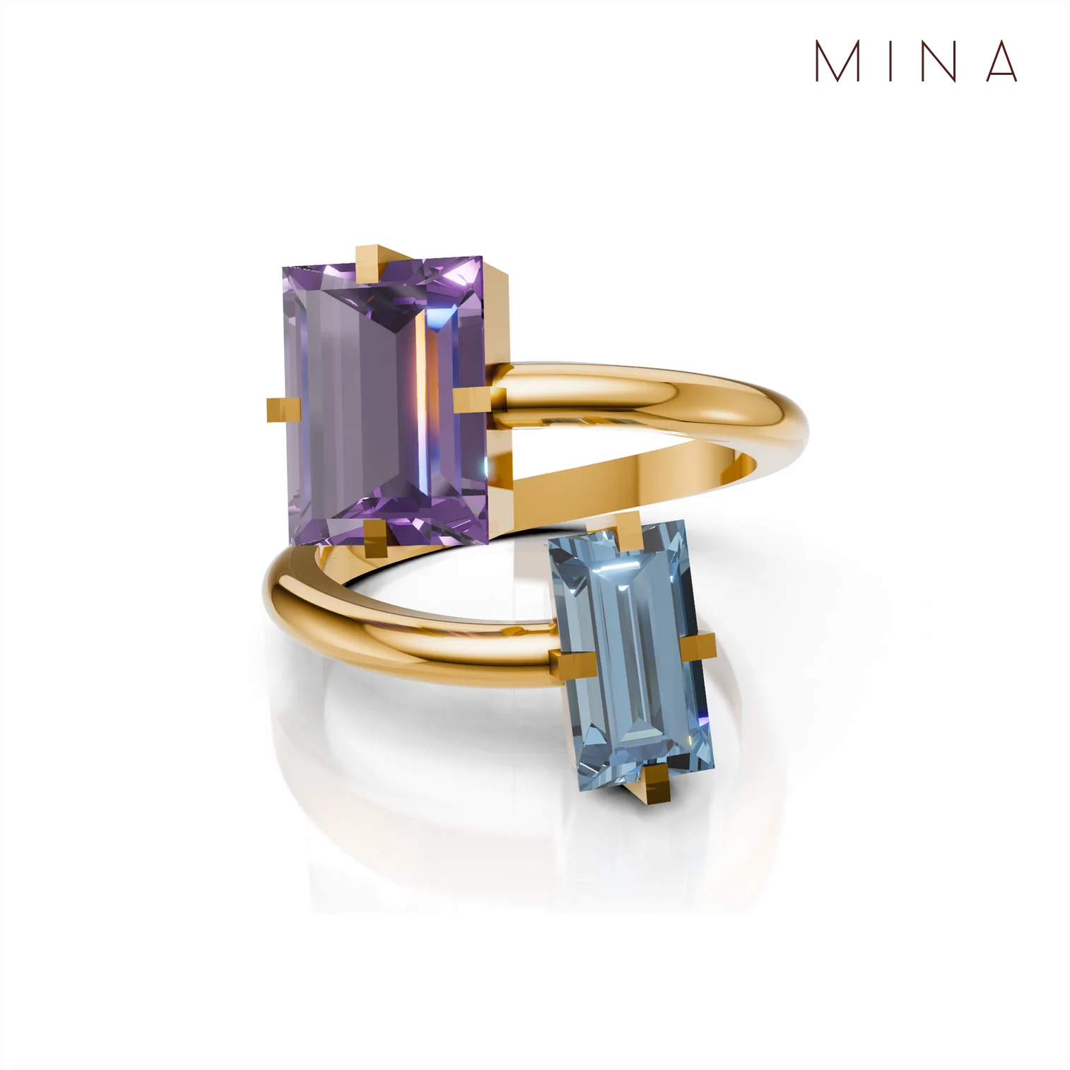Duet Ring, view 3 — House of Mina