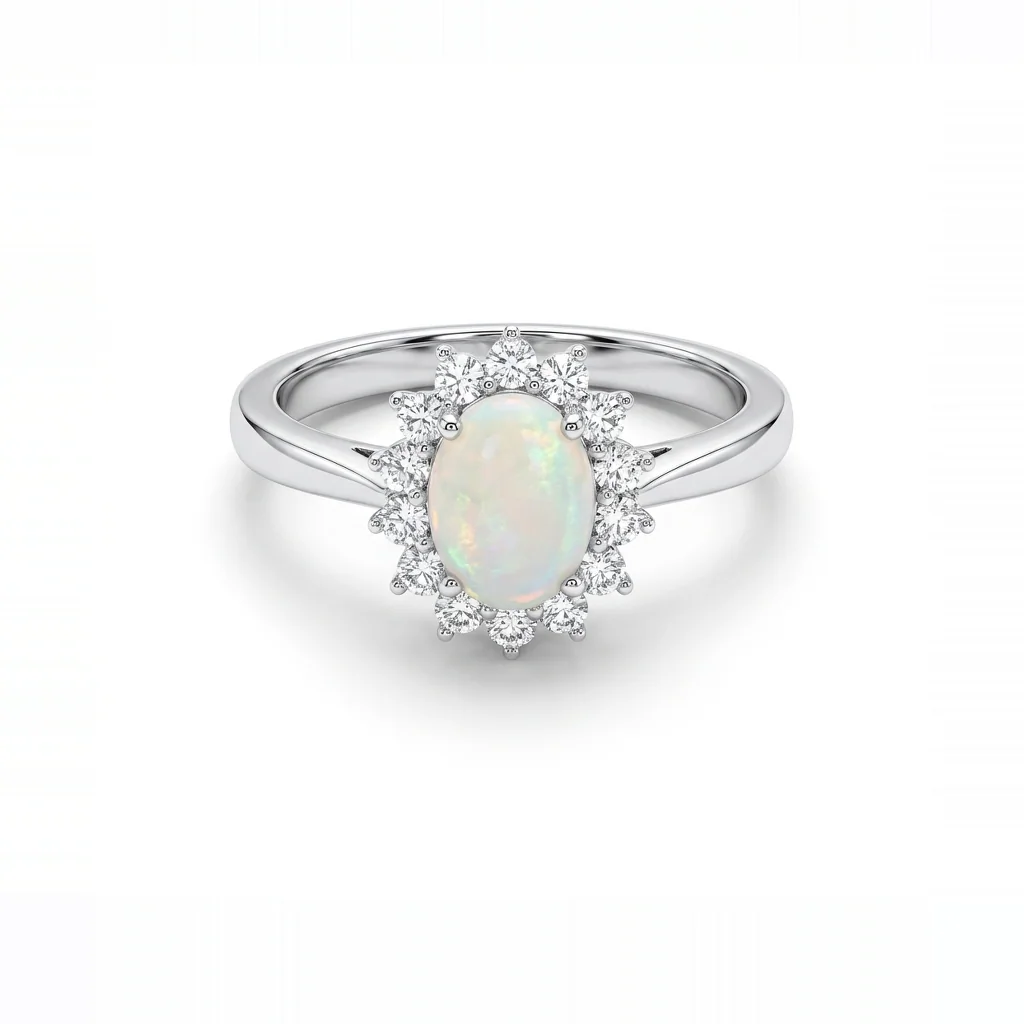 Ember Opal Ring, view 3 — House of Mina