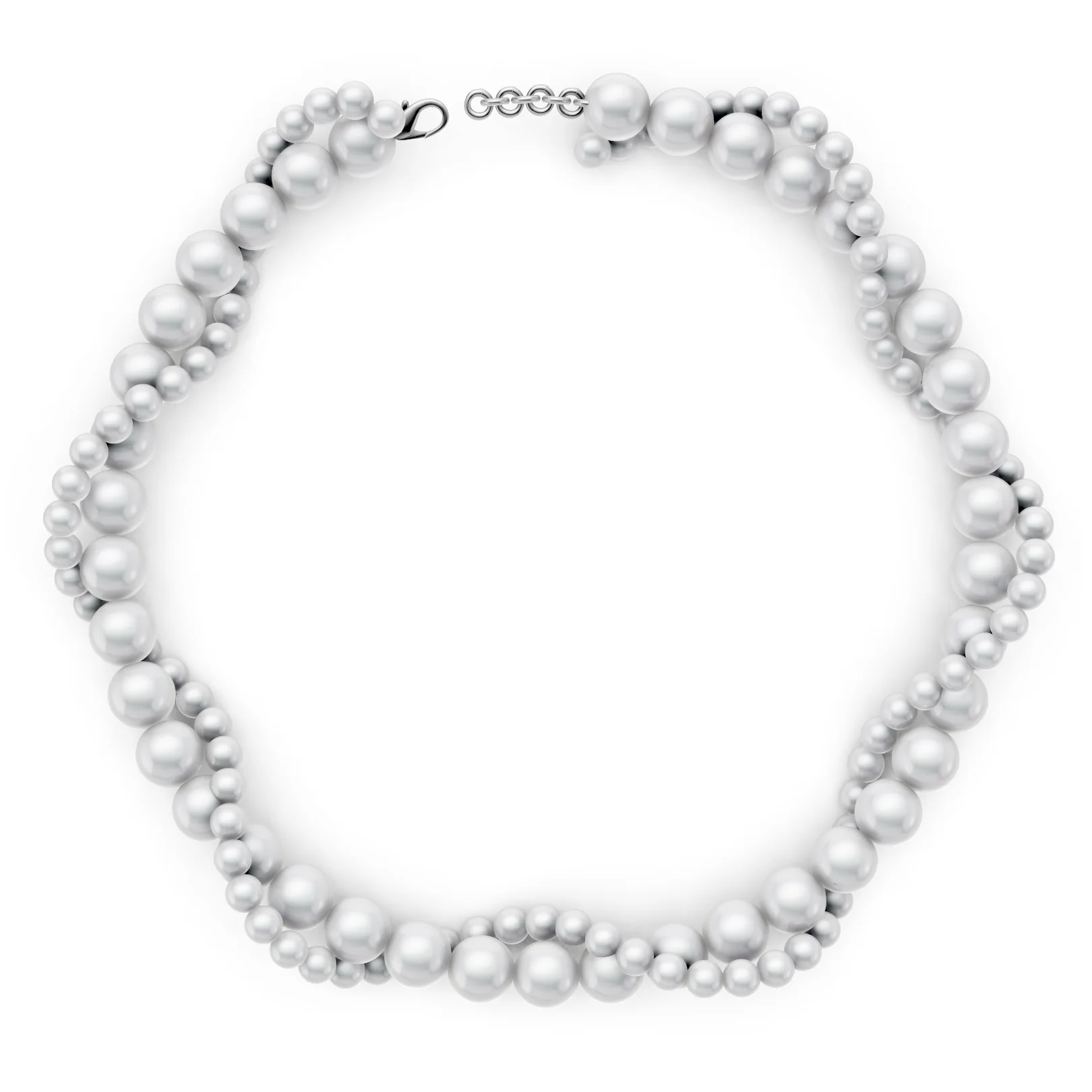Entwined Pearl Necklace, view 1 — House of Mina