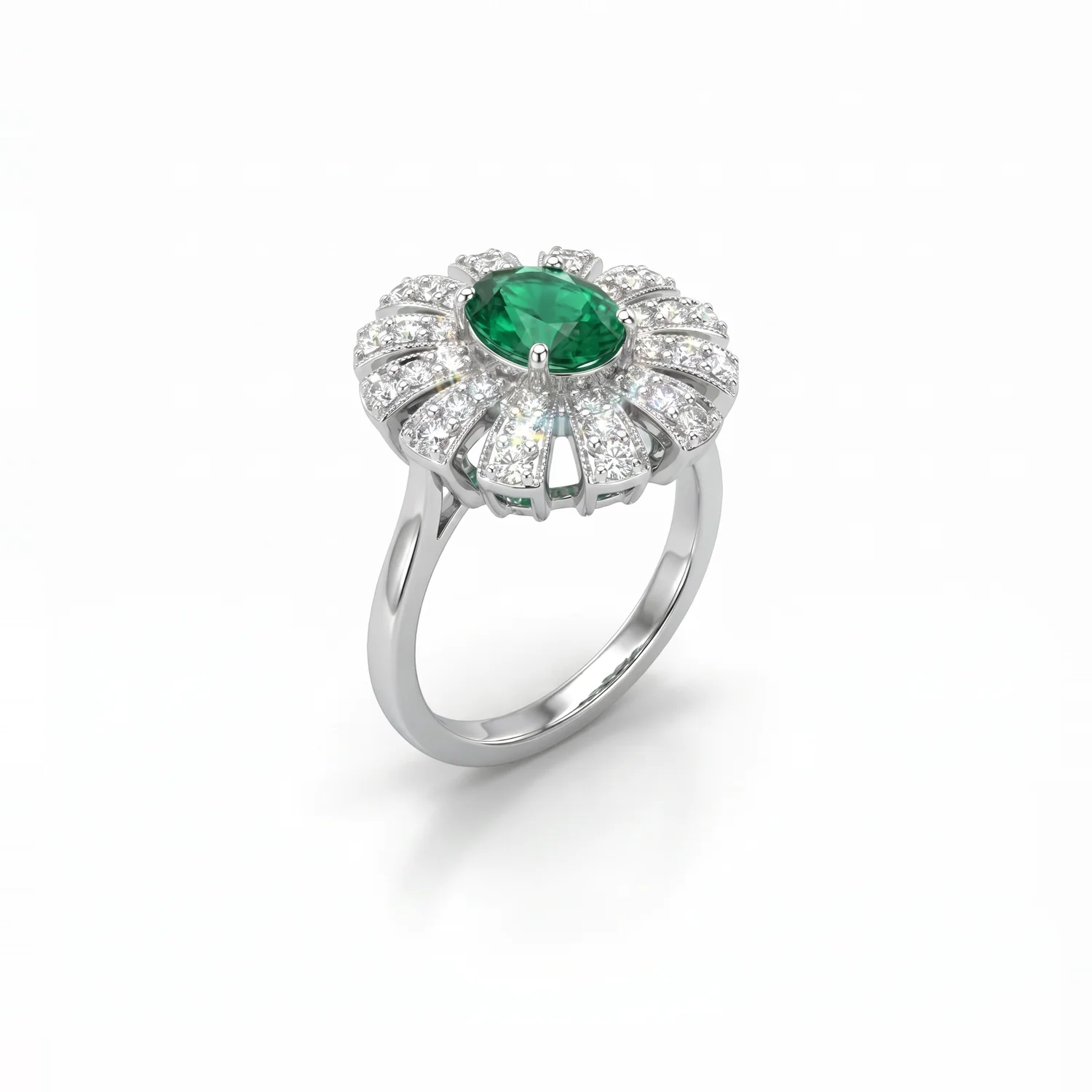Esme Floral Ring, view 1 — House of Mina