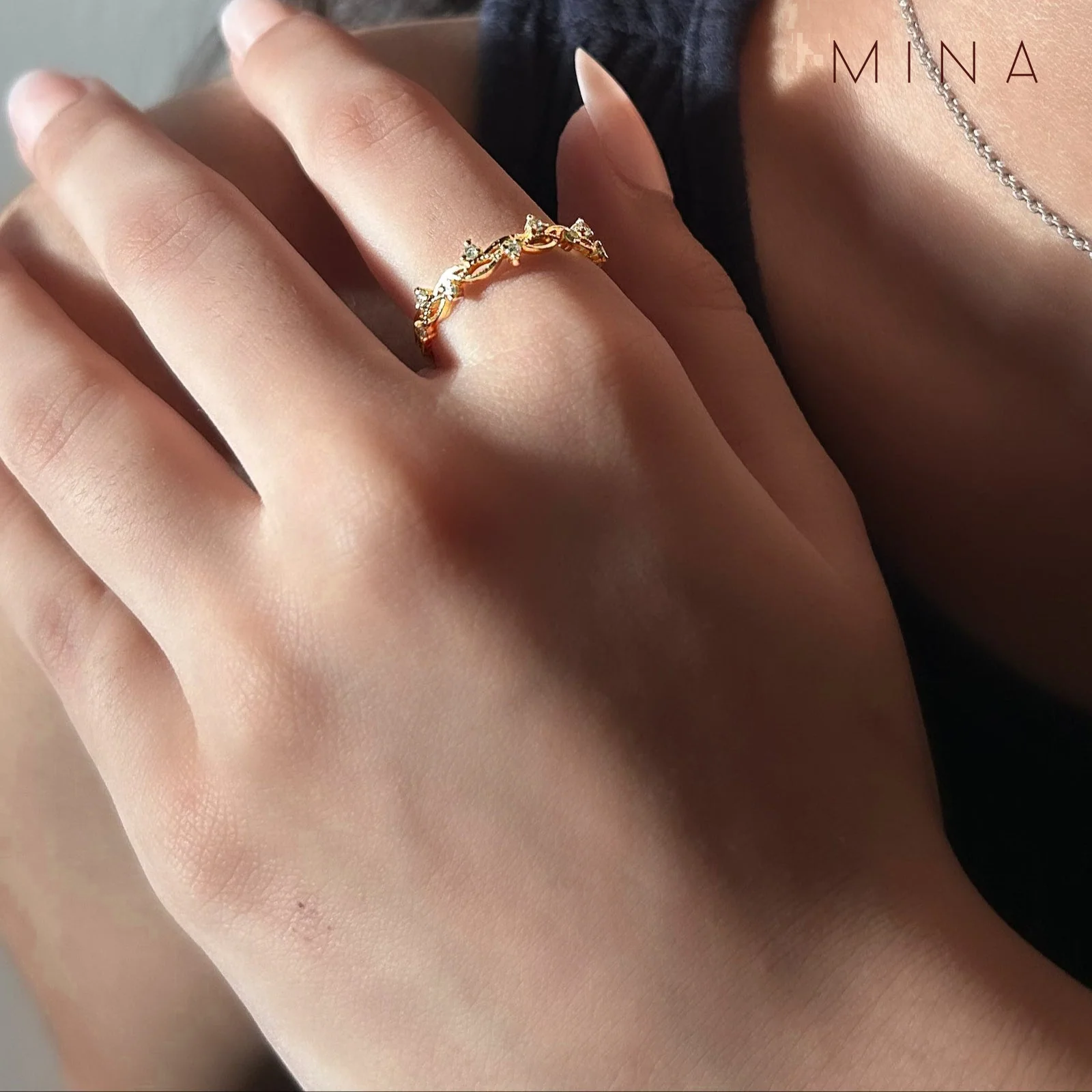Eternal Vine Ring, view 2 — House of Mina