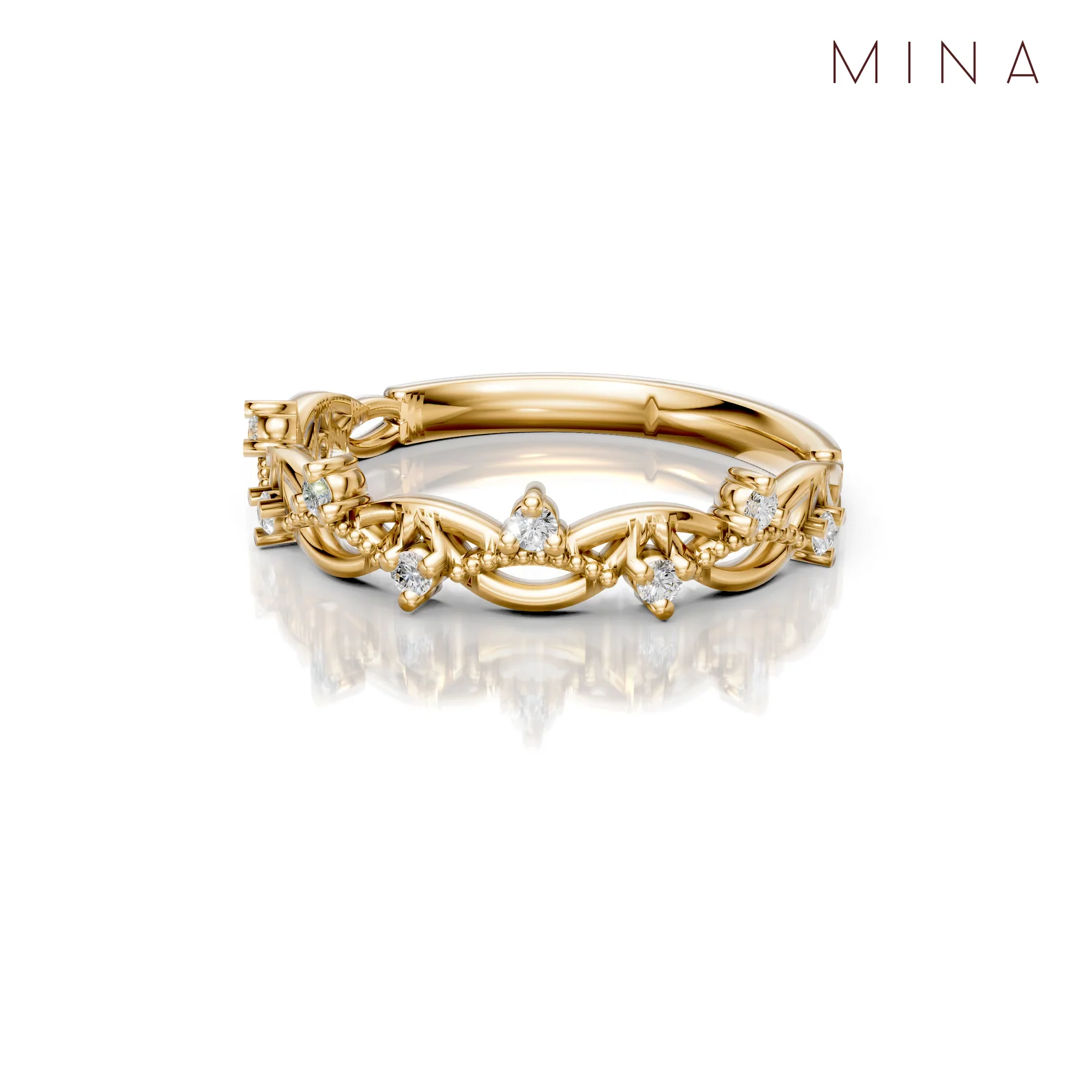 Eternal Vine Ring, view 3 — House of Mina