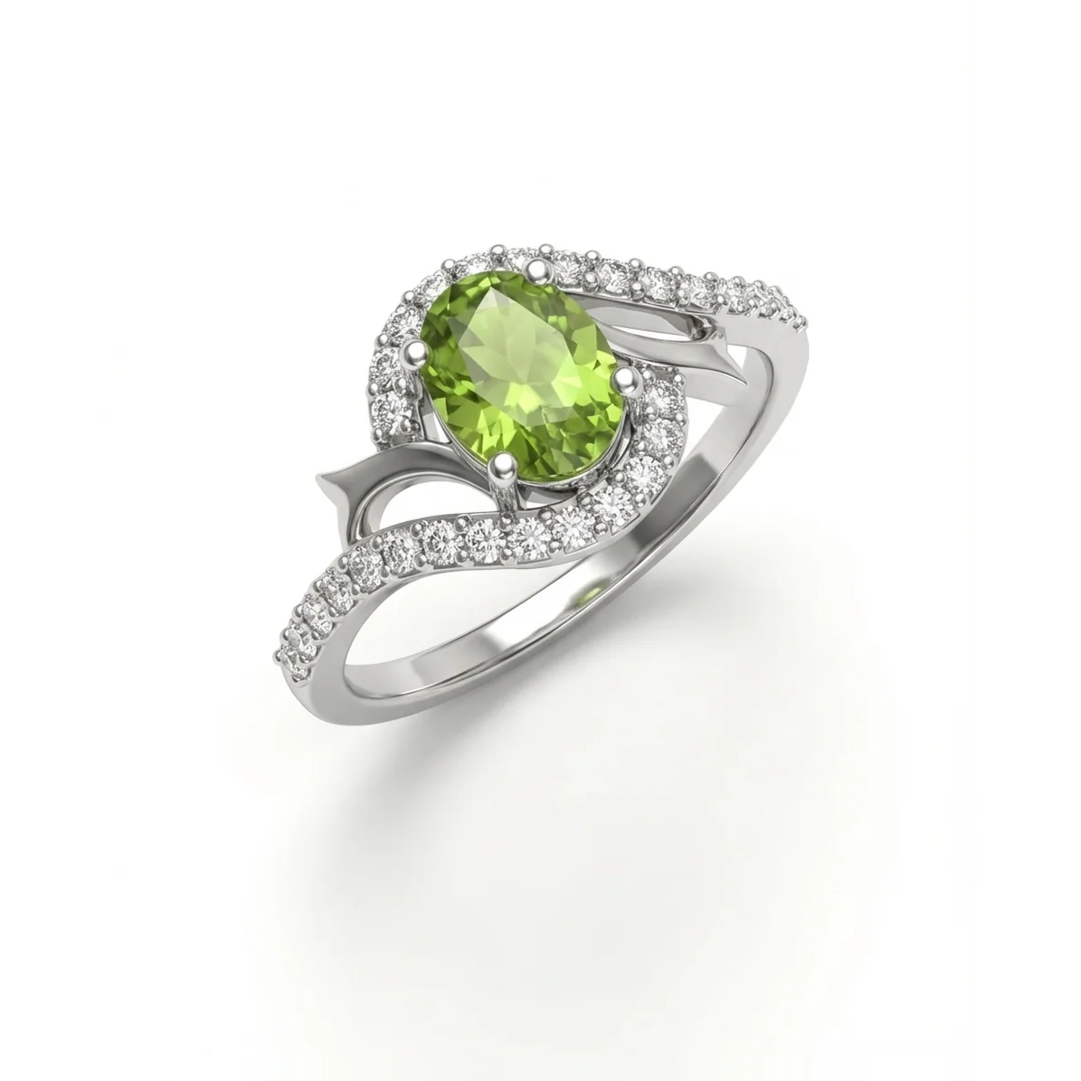 Ivy Peridot Ring, view 3 — House of Mina