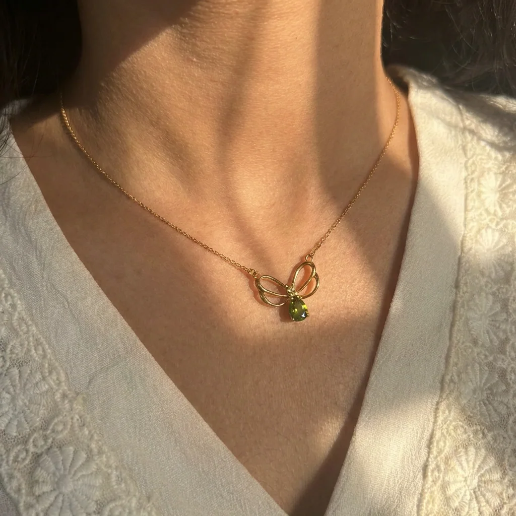 Lena Necklace, view 2 — House of Mina