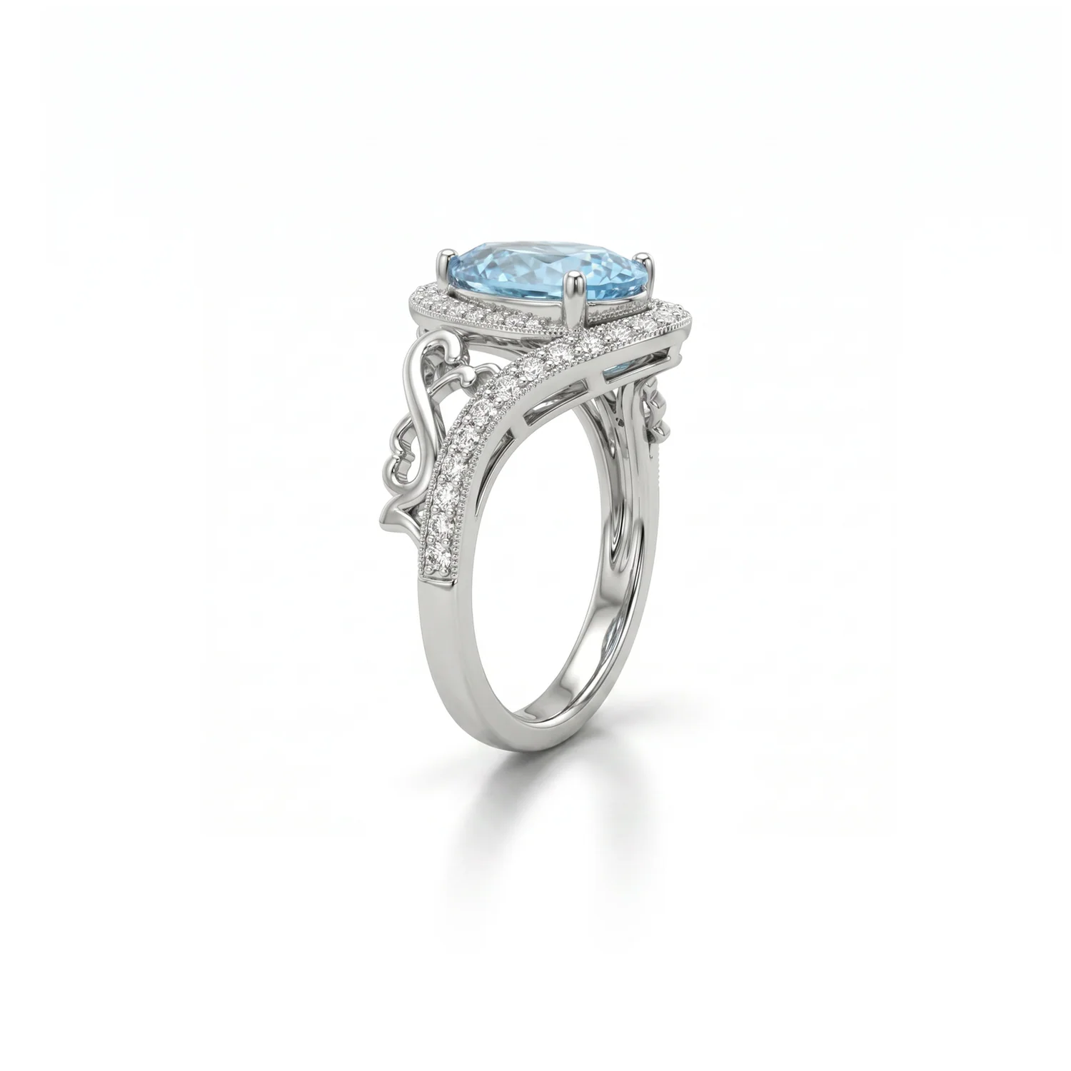 Liana Pear Ring, view 3 — House of Mina