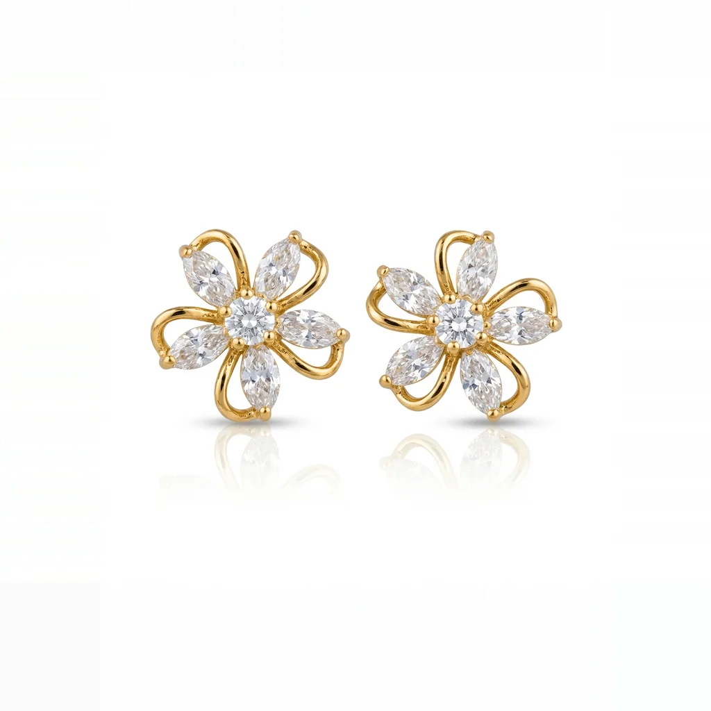 Lila Studs, view 1 — House of Mina