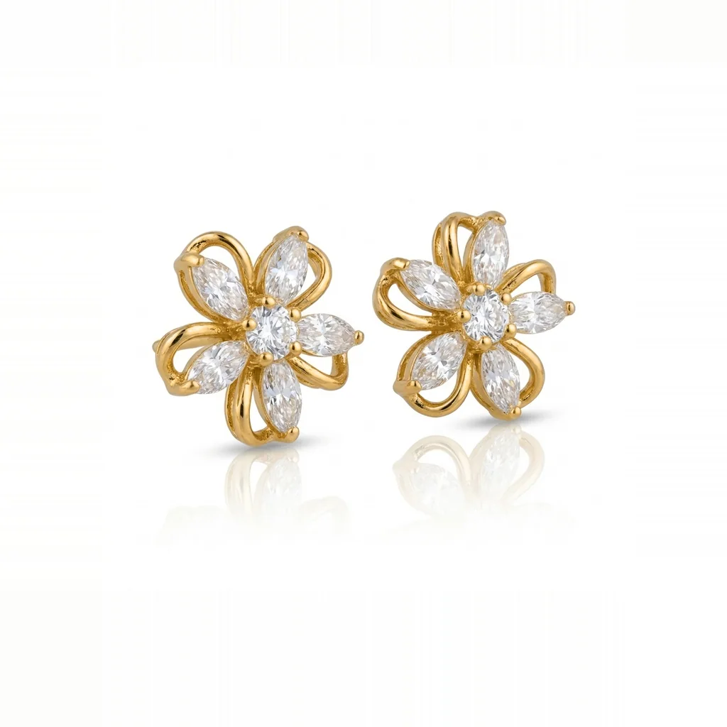 Lila Studs, view 2 — House of Mina