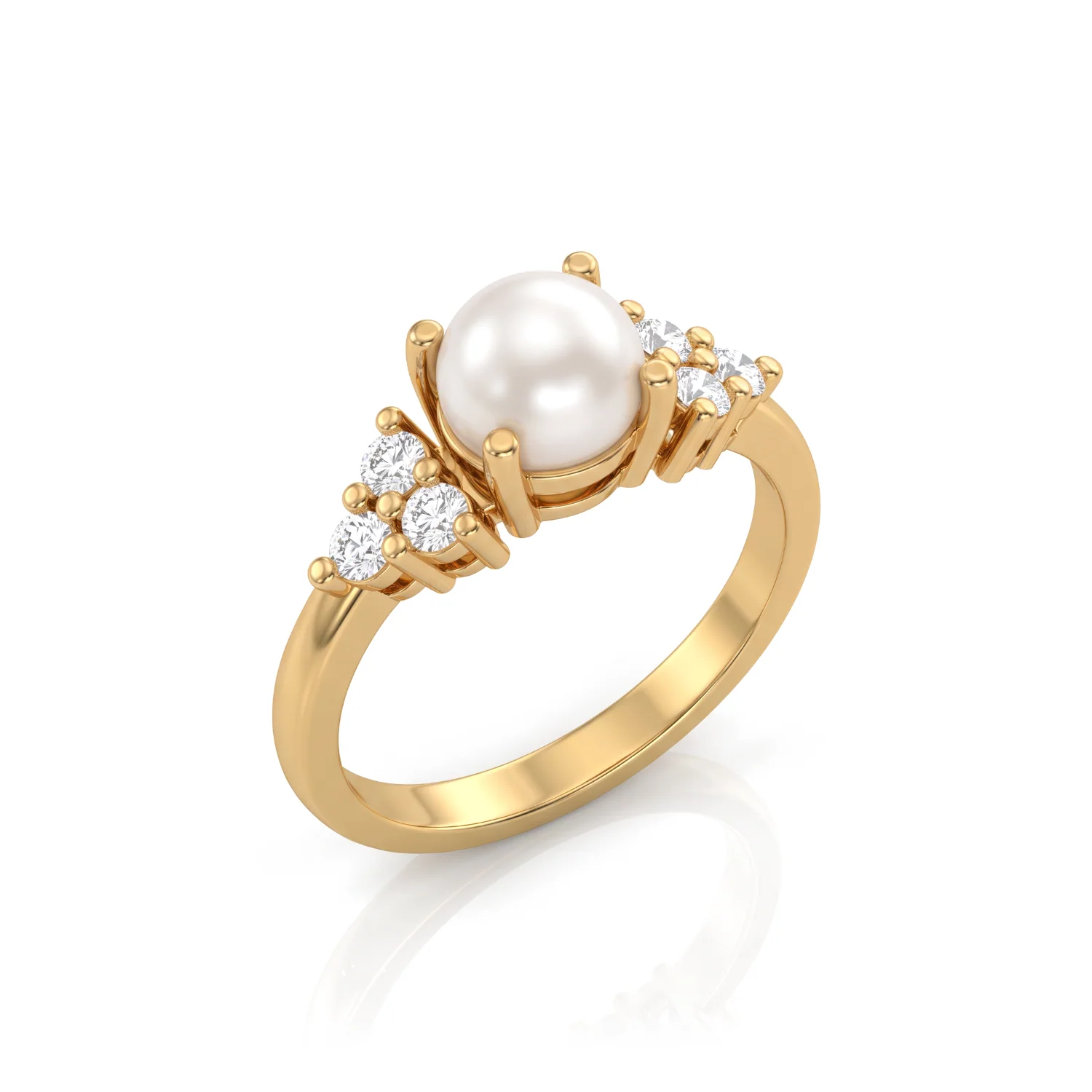 Cosette Pearl Ring, view 1 — House of Mina