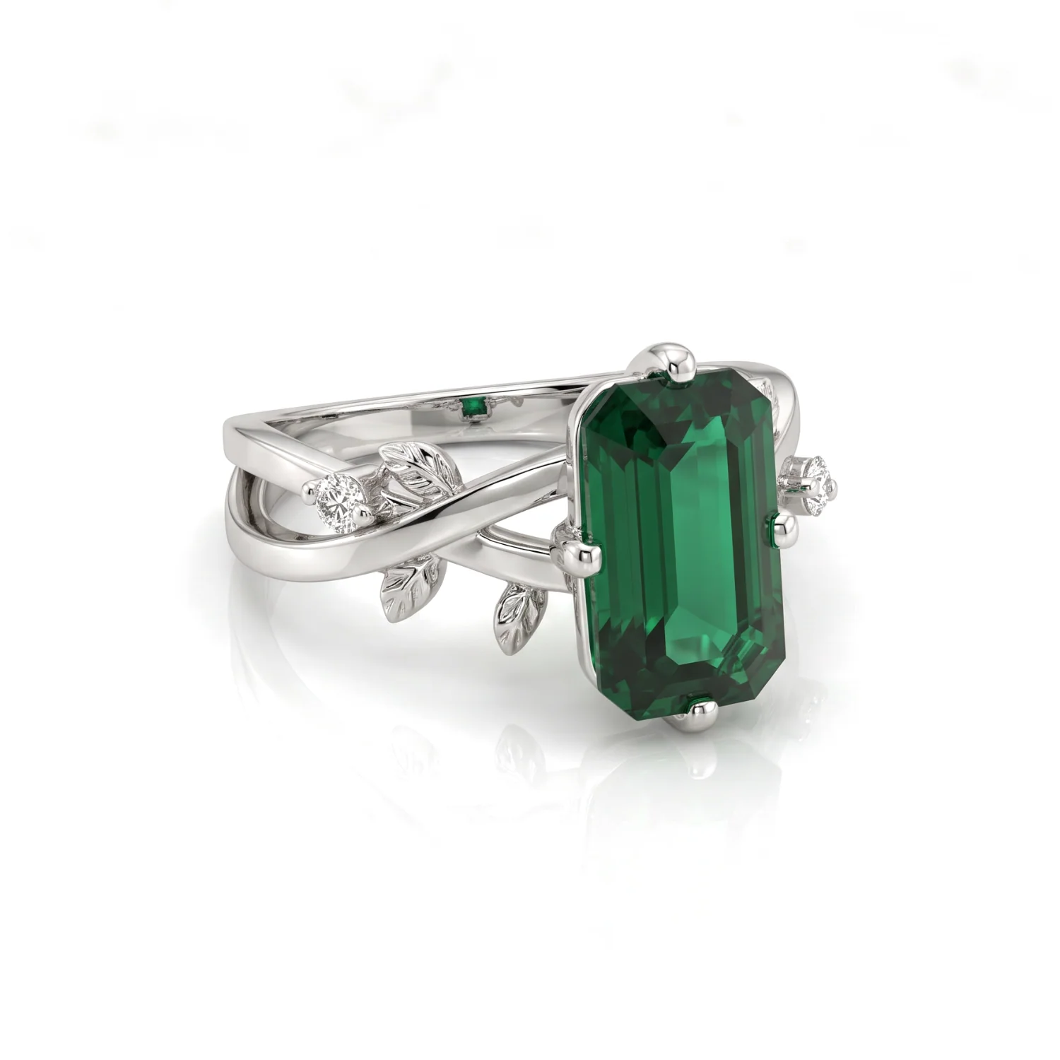 Emerald Vine Ring, view 1 — House of Mina