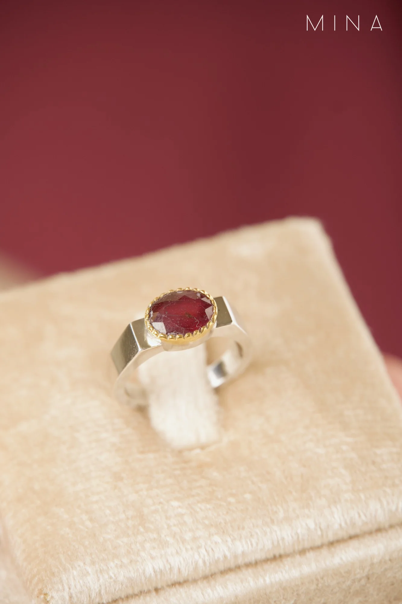Natural Ruby Ring No. 6, view 1 — House of Mina